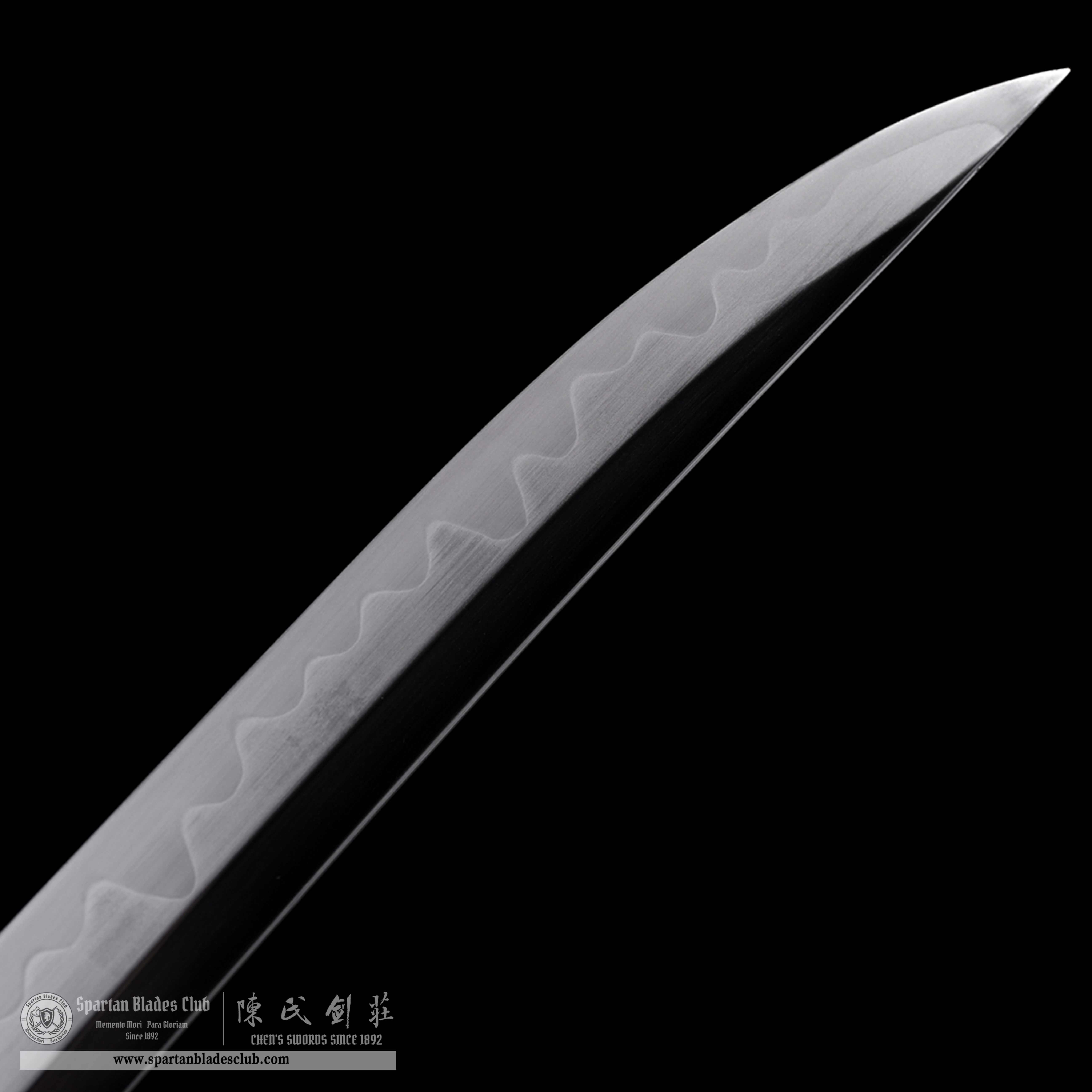 HW03|ChiJinGu Blade|Wakizashi|T10 steel|Clay-tempered|Real Hamon|Red&Golden|Battle-Ready|Full-tang|Spartan Blades Club|CHEN'S SWORDS 1892 - Spartan Blades Club - 陳氏劍莊1892