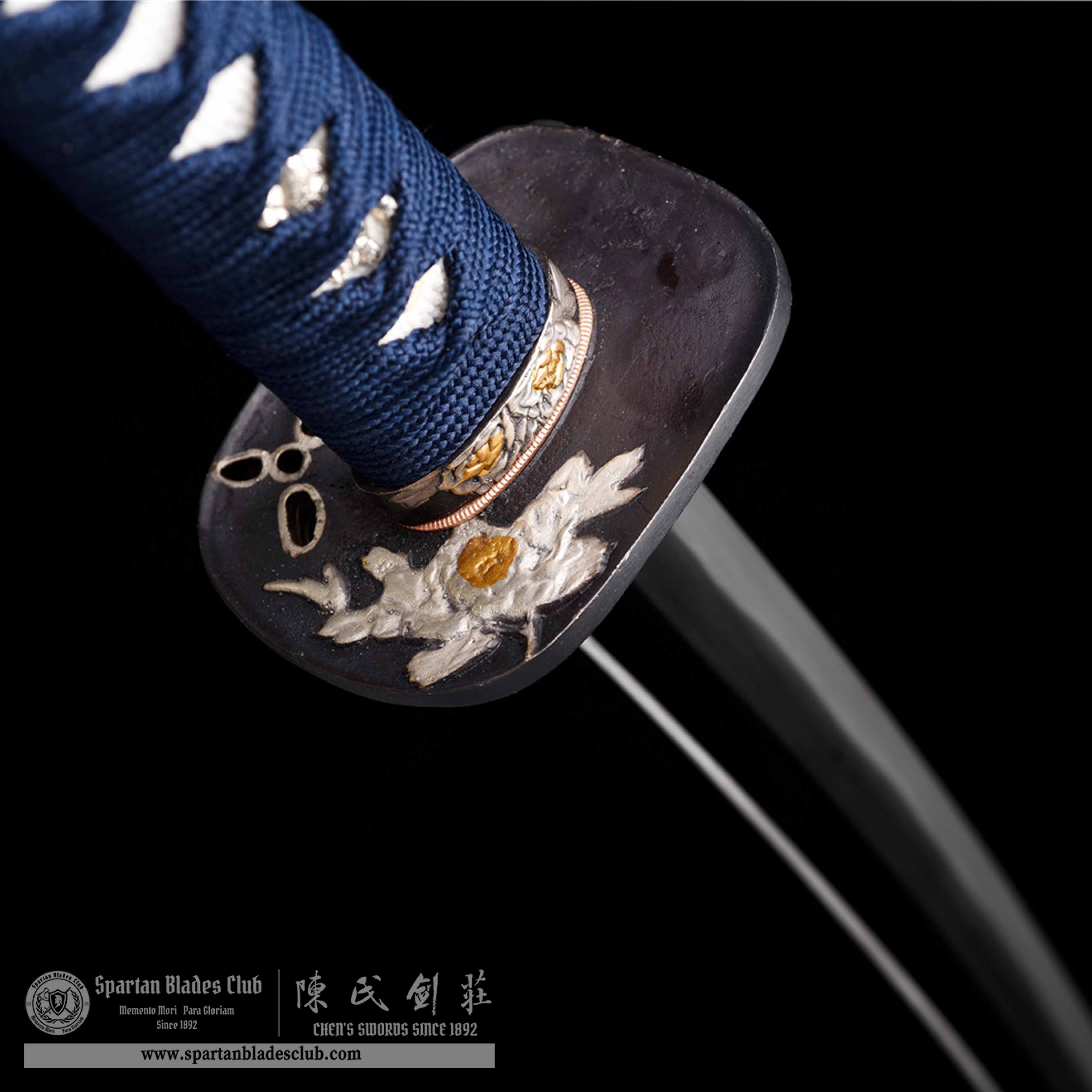 HW07 | Namigoku Samurai | Wakizashi | Traditional Folded Steel | Blue | Battle-Ready | Full-tang | Spartan Blades Club | CHEN'S SWORDS 1892 - Spartan Blades Club - 陳氏劍莊1892