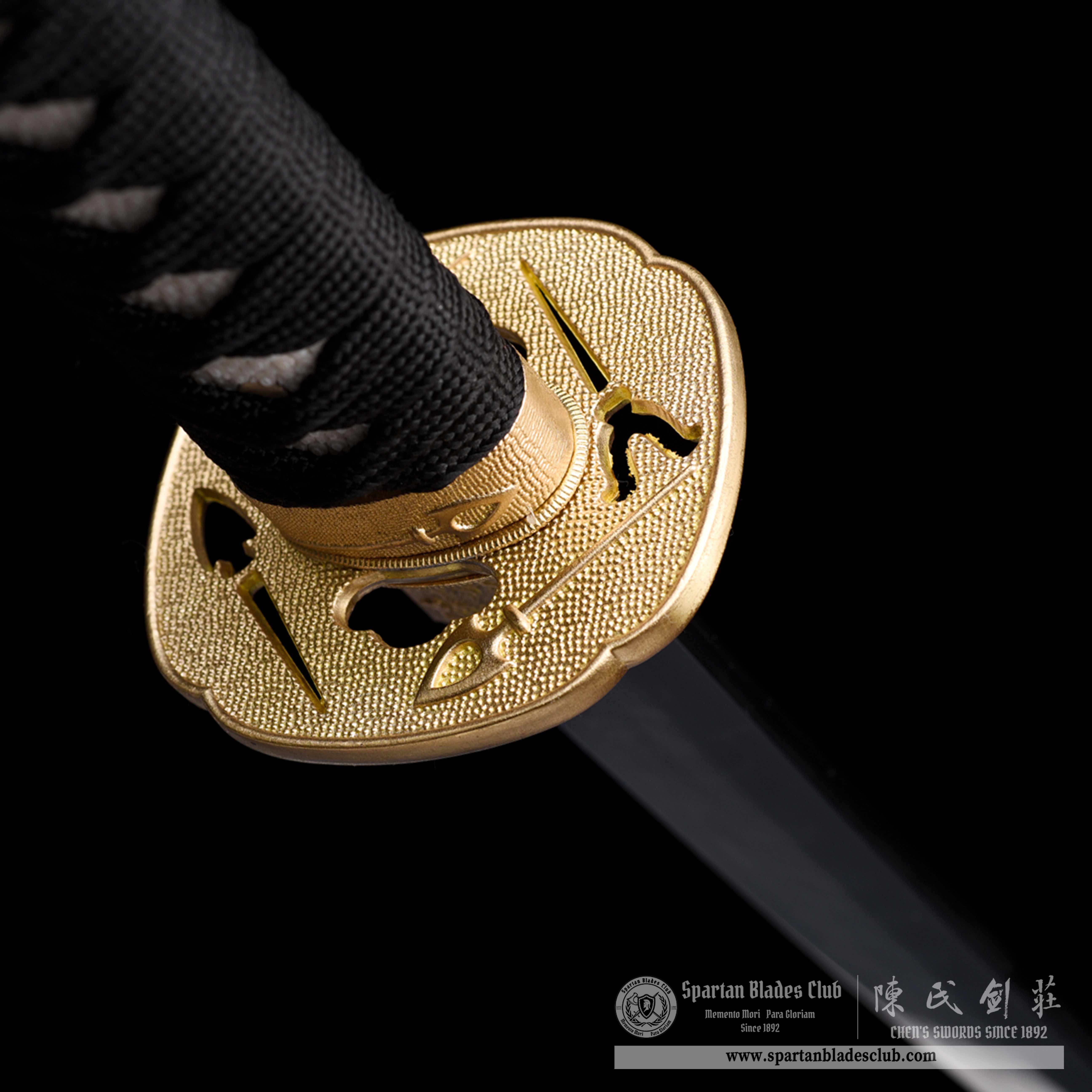 HW09 | Kuro Sōyaki Blade | Wakizashi | T10 Steel | Clay-tempered | Hitatsura Hamon | Black | Battle-Ready | Full-tang | Spartan Blades Club | CHEN'S SWORDS 1892 - Spartan Blades Club - 陳氏劍莊1892