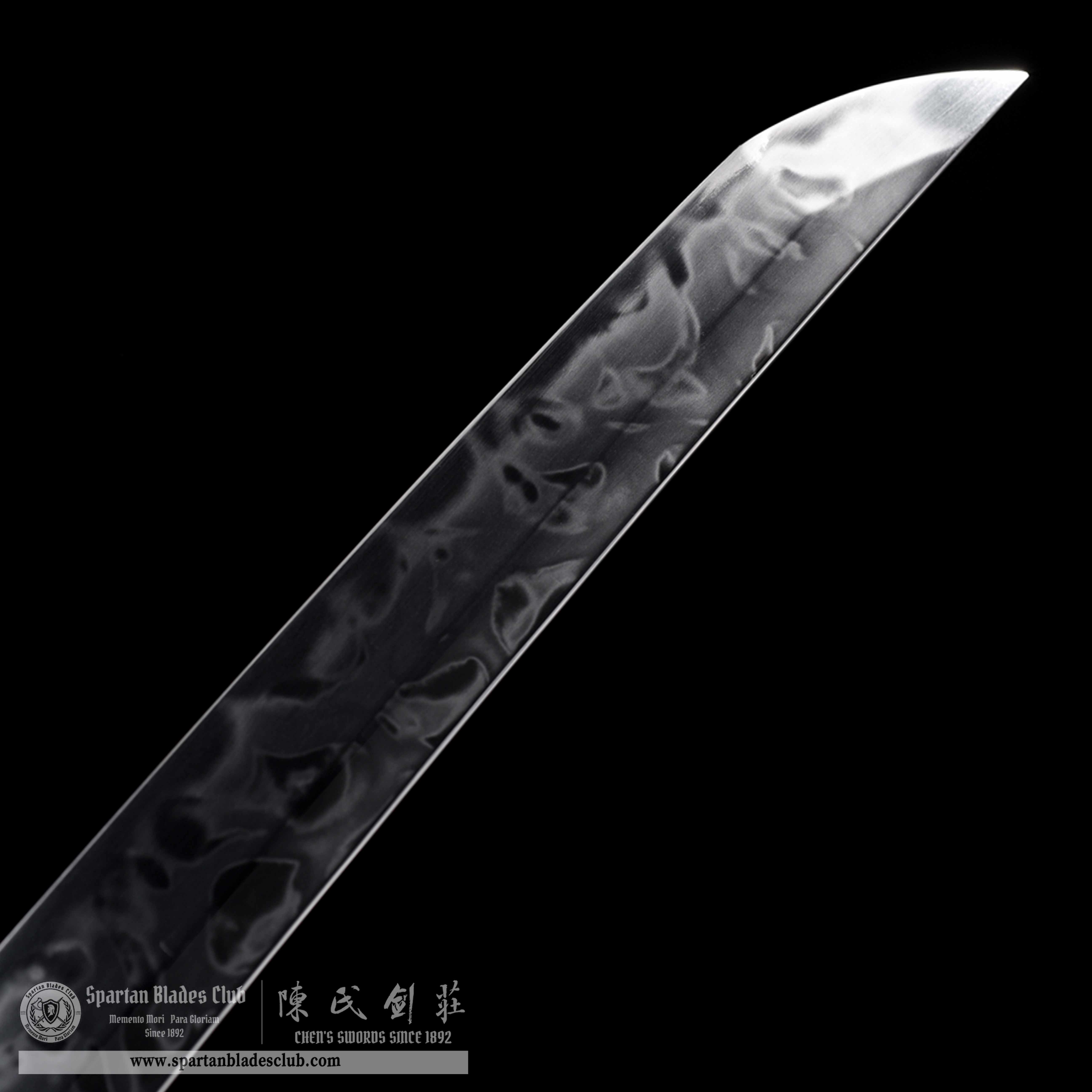 HW09 | Kuro Sōyaki Blade | Wakizashi | T10 Steel | Clay-tempered | Hitatsura Hamon | Black | Battle-Ready | Full-tang | Spartan Blades Club | CHEN'S SWORDS 1892 - Spartan Blades Club - 陳氏劍莊1892