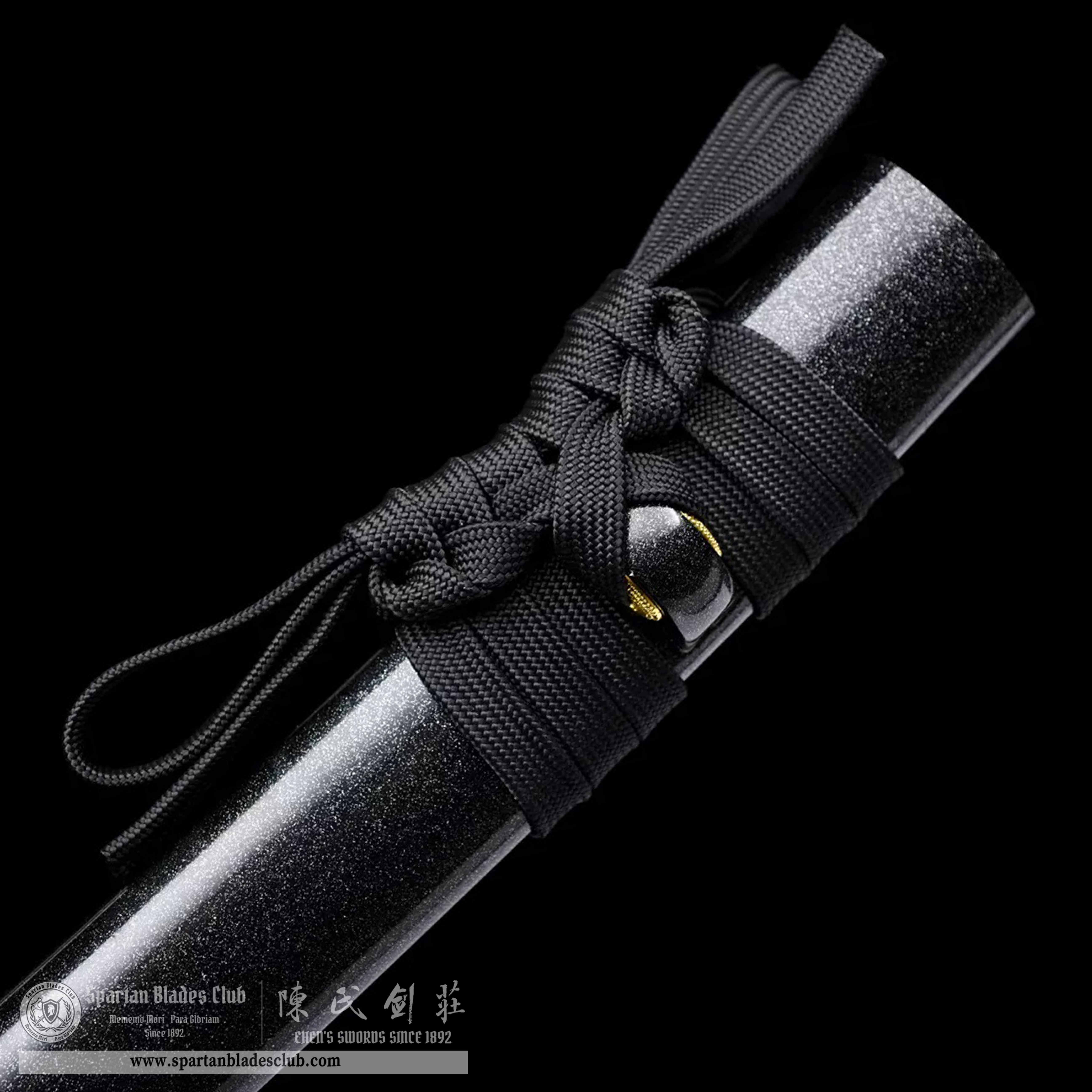 HW09 | Kuro Sōyaki Blade | Wakizashi | T10 Steel | Clay-tempered | Hitatsura Hamon | Black | Battle-Ready | Full-tang | Spartan Blades Club | CHEN'S SWORDS 1892 - Spartan Blades Club - 陳氏劍莊1892