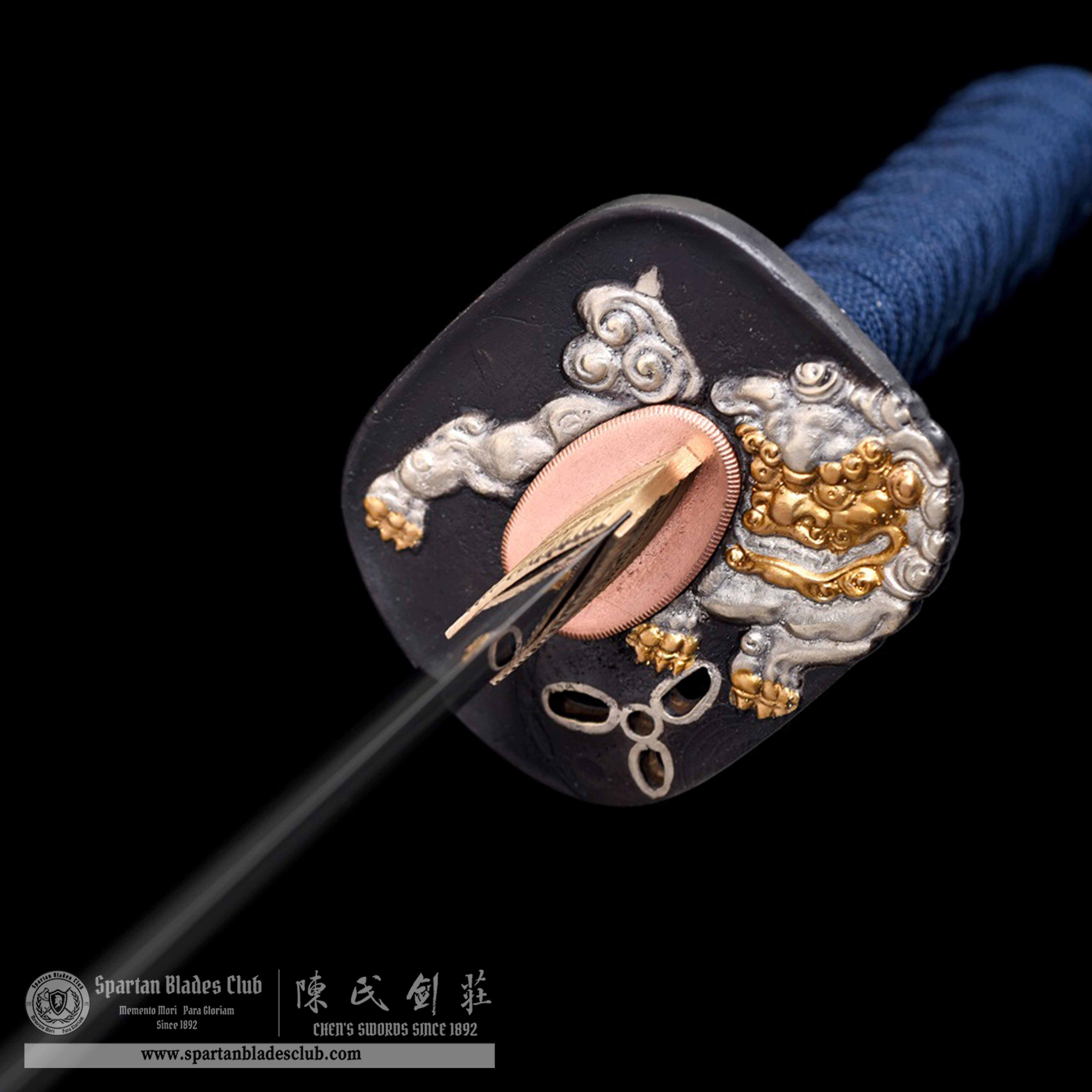 HW07 | Namigoku Samurai | Wakizashi | Traditional Folded Steel | Blue | Battle-Ready | Full-tang | Spartan Blades Club | CHEN'S SWORDS 1892 - Spartan Blades Club - 陳氏劍莊1892