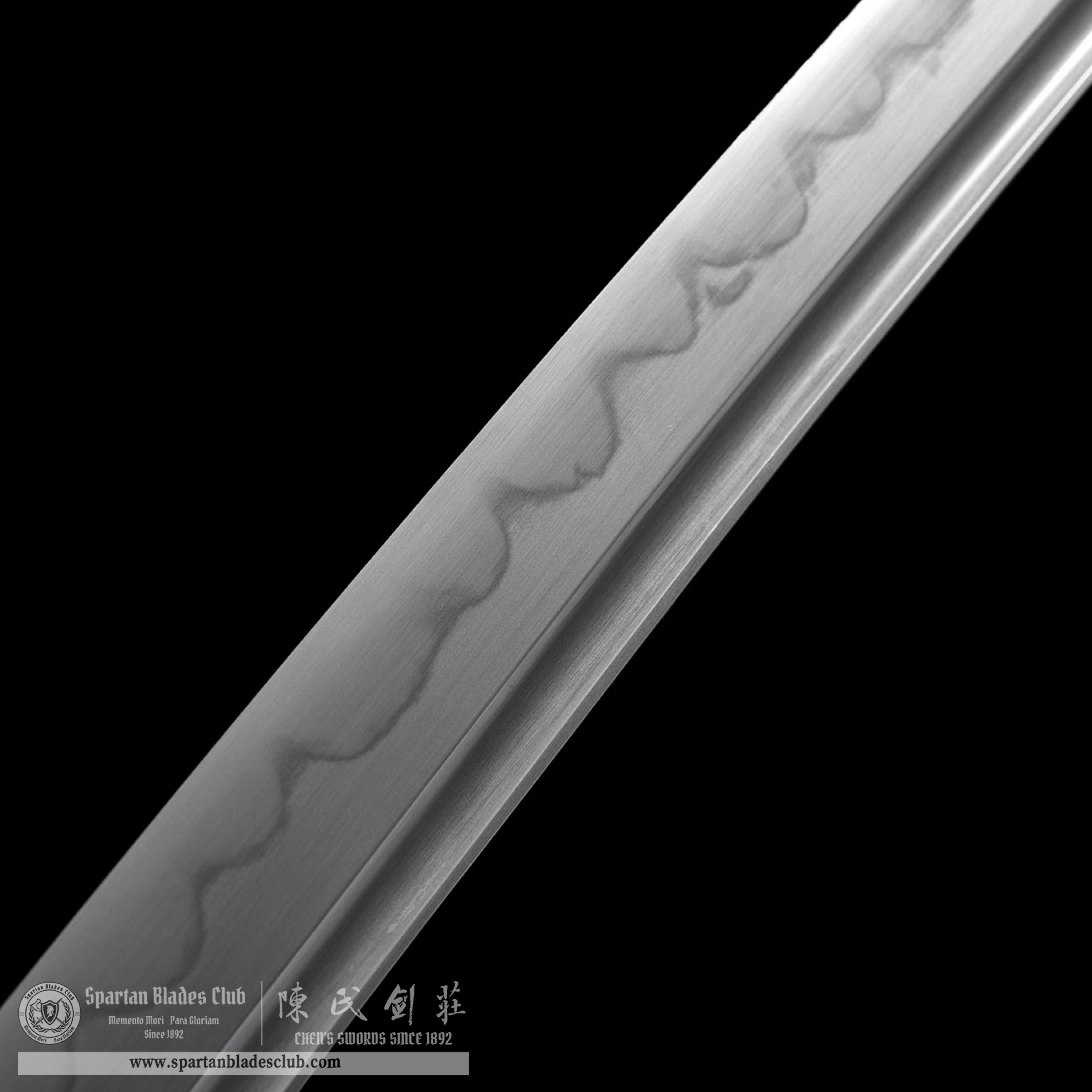 HW08 | Scarlet - Flame Shark - Pattern | Wakizashi | T8 steel (high carbon stee) | orange red | Battle-Ready | Full-tang | Spartan Blades Club | CHEN'S SWORDS 1892 - Spartan Blades Club - 陳氏劍莊1892