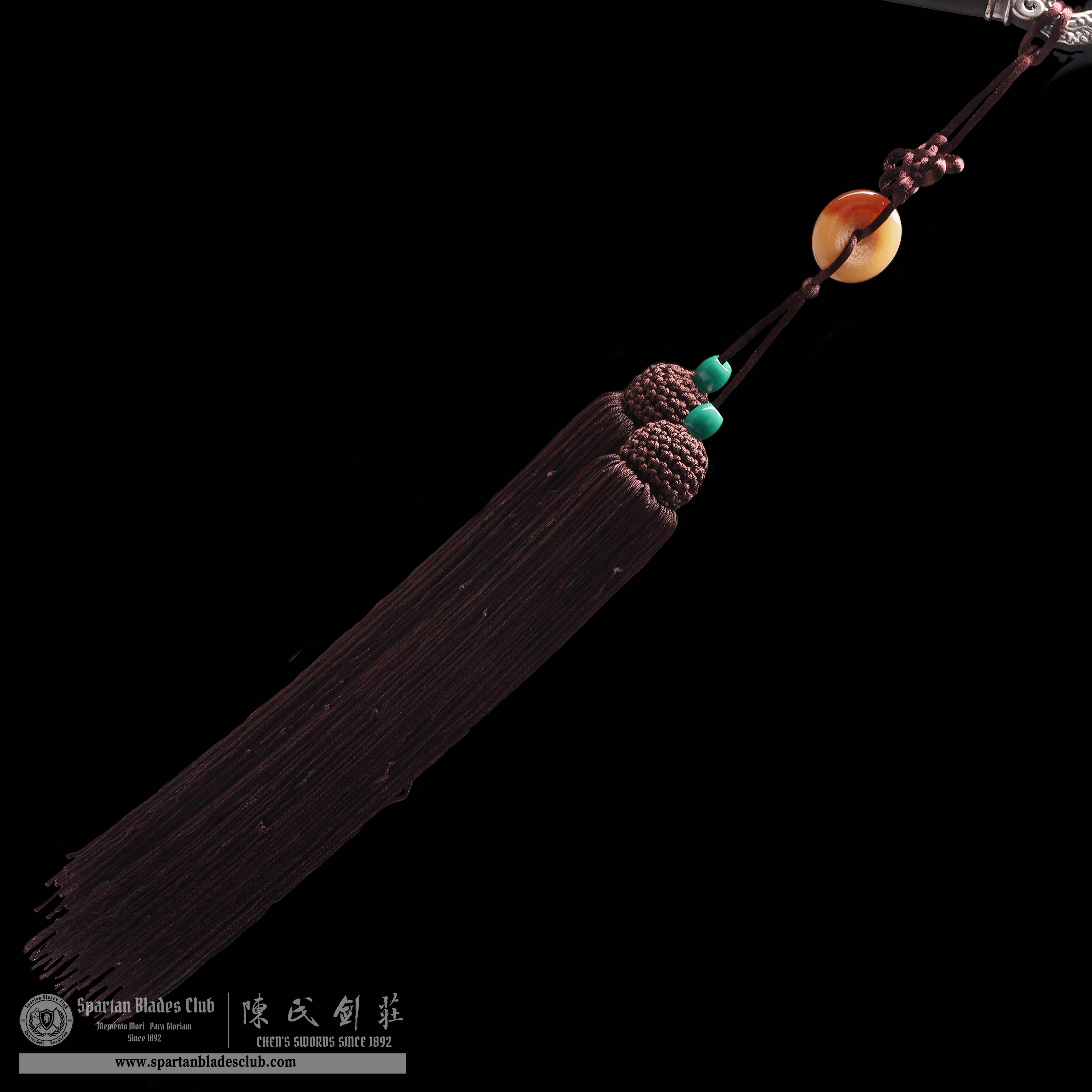 TR18 | Qingming Sword | Jian | Damascus steel | Green Destiny | Black&Green | Battle-Ready | Full-tang | Spartan Blades Club | CHEN'S SWORDS 1892 - Spartan Blades Club - 陳氏劍莊1892