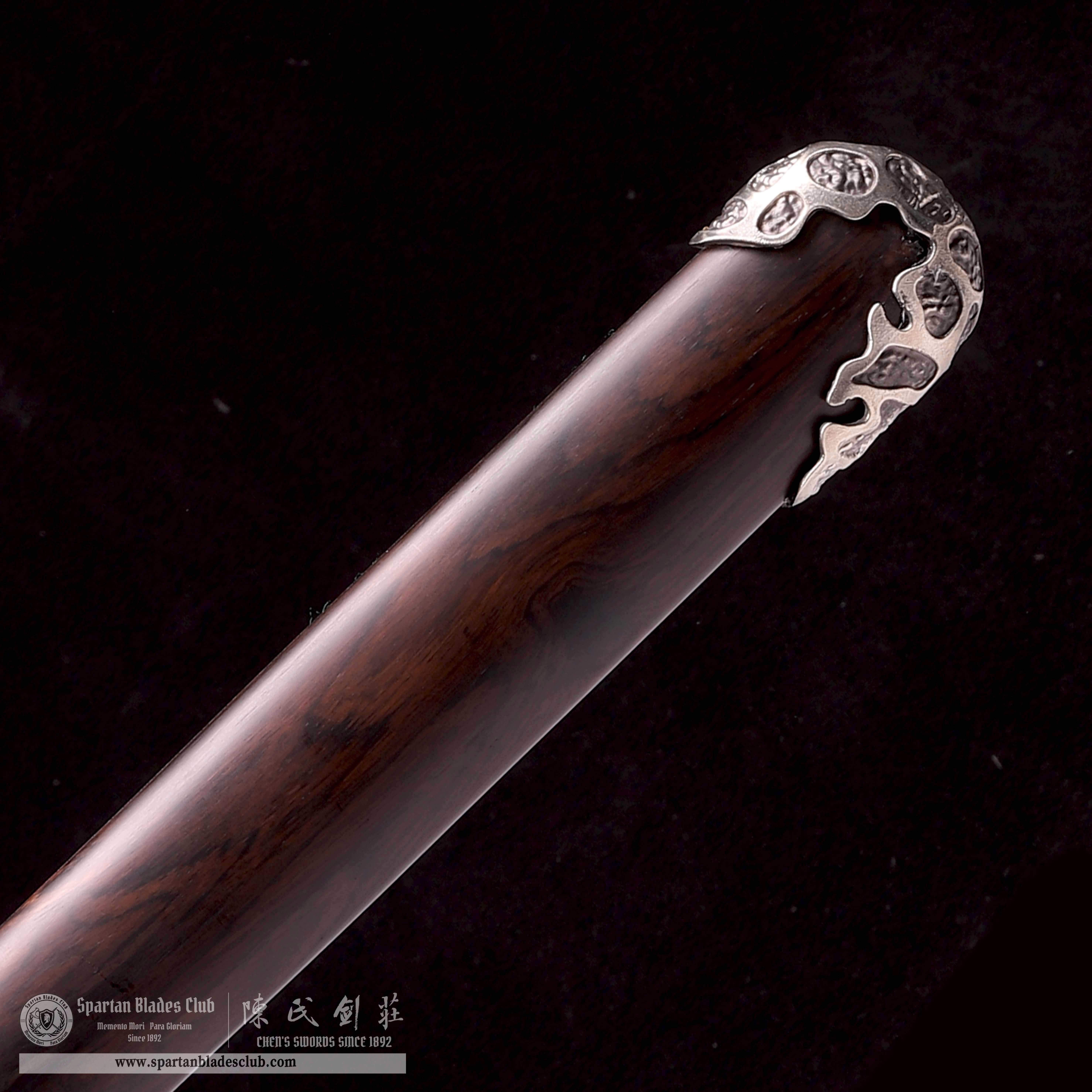 TR18 | Qingming Sword | Jian | Damascus steel | Green Destiny | Black&Green | Battle-Ready | Full-tang | Spartan Blades Club | CHEN'S SWORDS 1892 - Spartan Blades Club - 陳氏劍莊1892