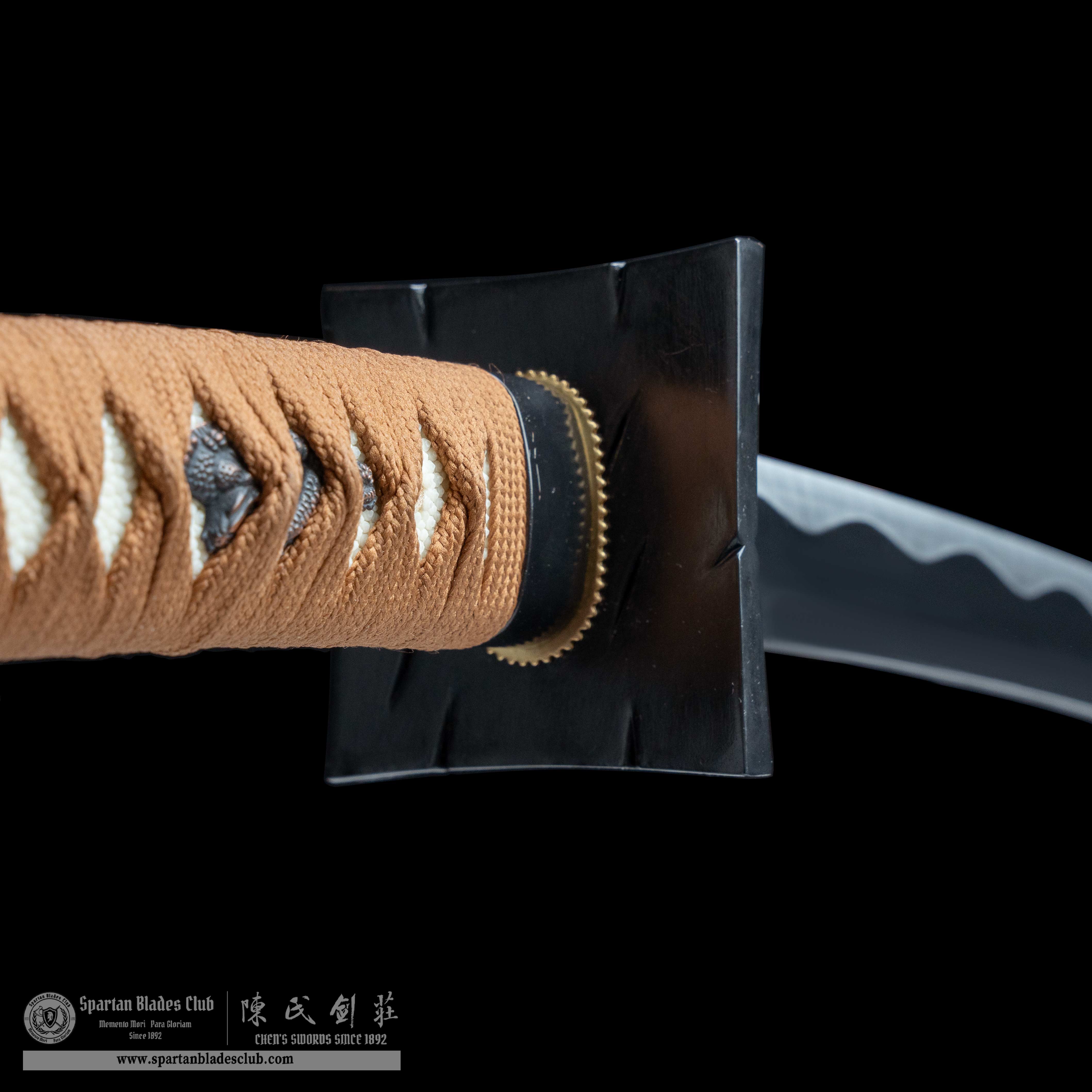 HY52 | Afro Samurai | Tachi | High carbon steel | orange | Afro Samurai | Battle-Ready | Full-tang | Spartan Blades Club | CHEN'S SWORDS 1892 - Spartan Blades Club - 陳氏劍莊1892