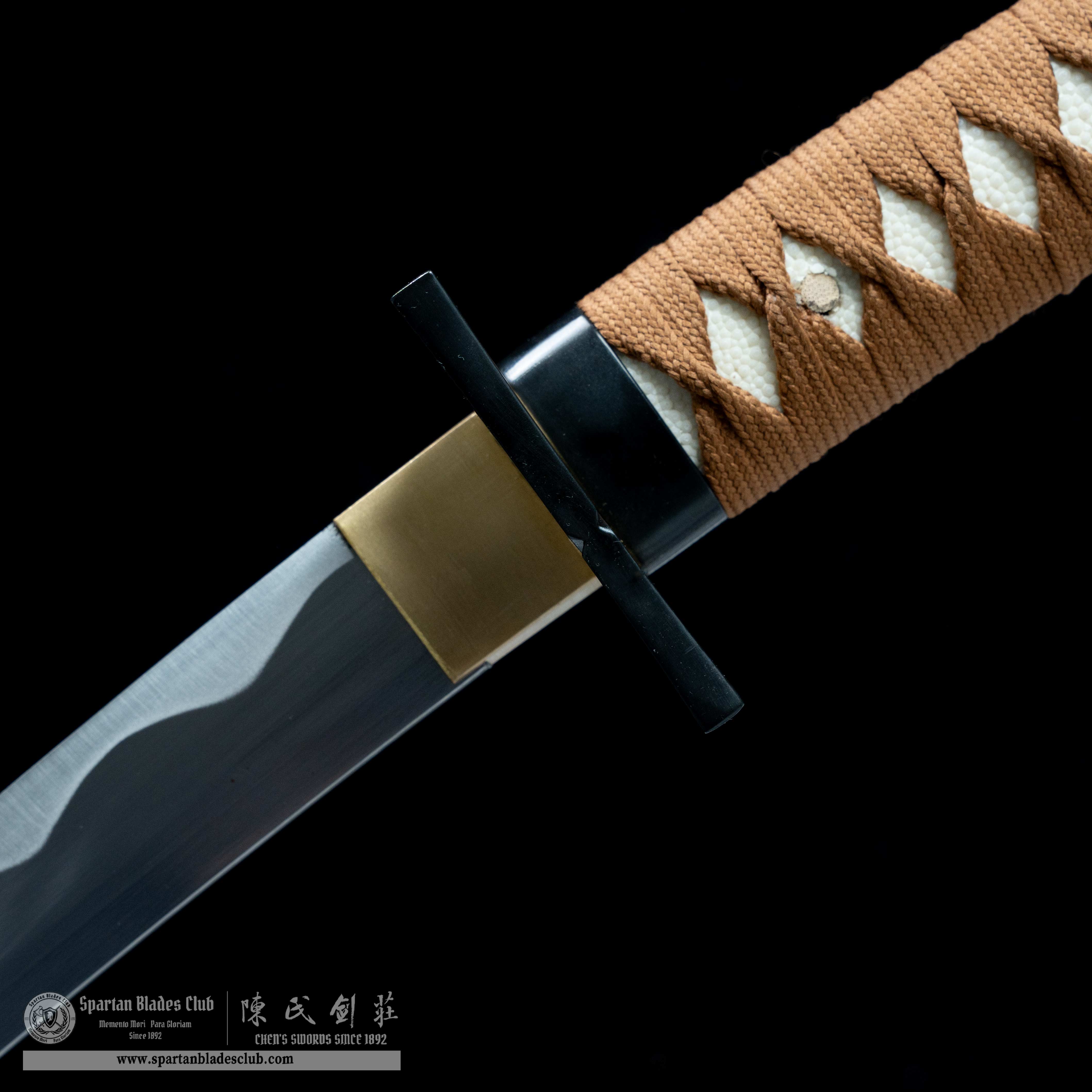 HY52 | Afro Samurai | Tachi | High carbon steel | orange | Afro Samurai | Battle-Ready | Full-tang | Spartan Blades Club | CHEN'S SWORDS 1892 - Spartan Blades Club - 陳氏劍莊1892