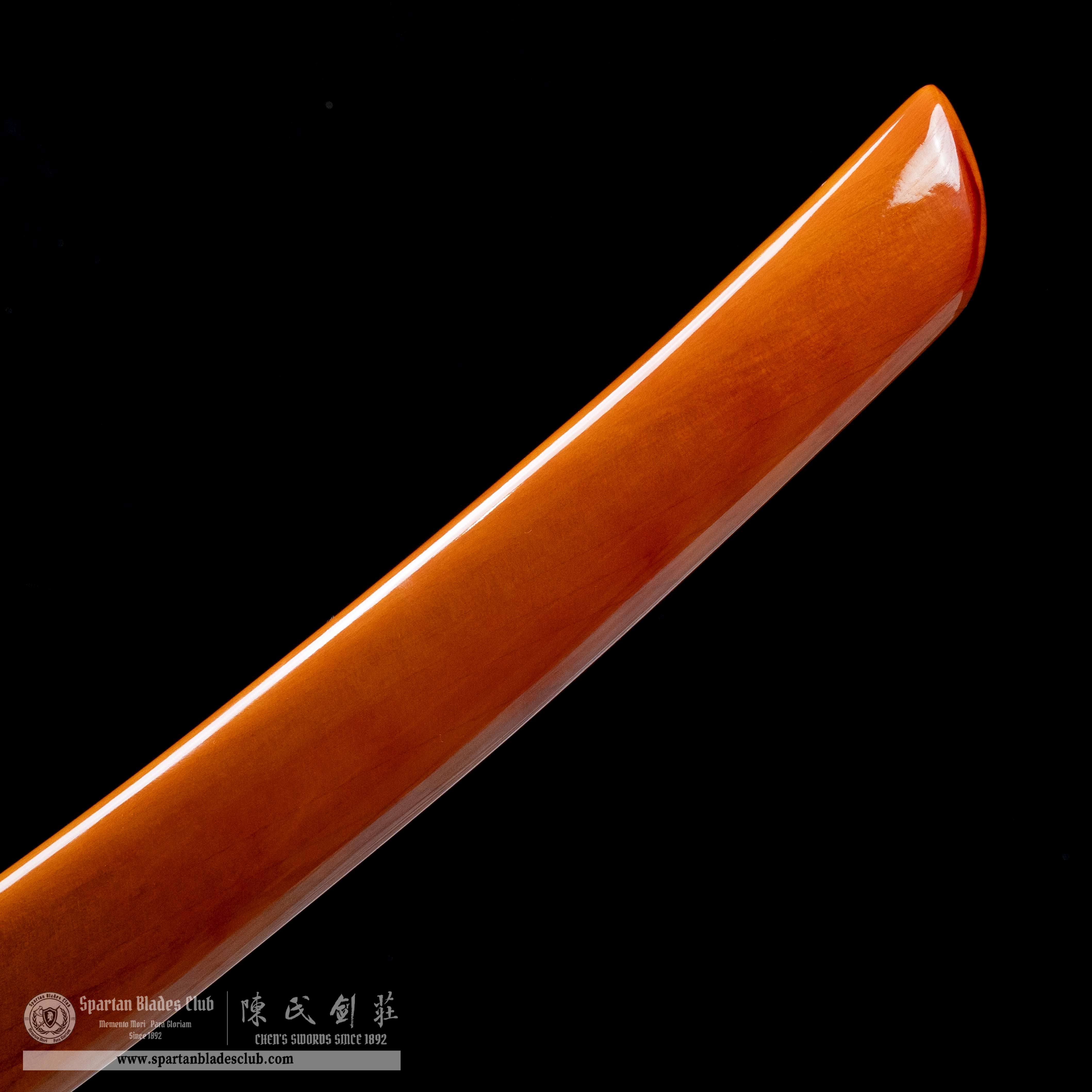 HY52 | Afro Samurai | Tachi | High carbon steel | orange | Afro Samurai | Battle-Ready | Full-tang | Spartan Blades Club | CHEN'S SWORDS 1892 - Spartan Blades Club - 陳氏劍莊1892