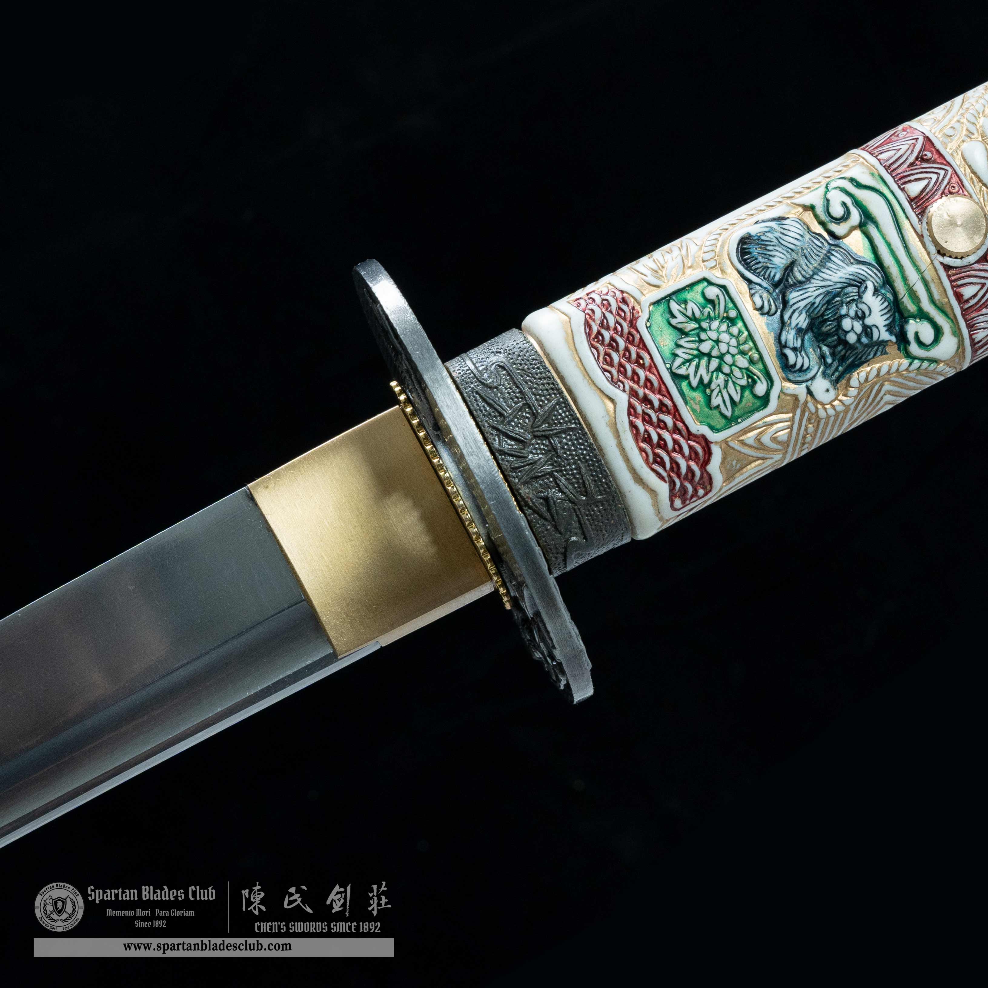 HY53 | Highlander Katana | Katana | High carbon steel | Black | Highlander | Dragon | Battle-Ready | Full-tang | Spartan Blades Club | CHEN'S SWORDS 1892 - Spartan Blades Club - 陳氏劍莊1892