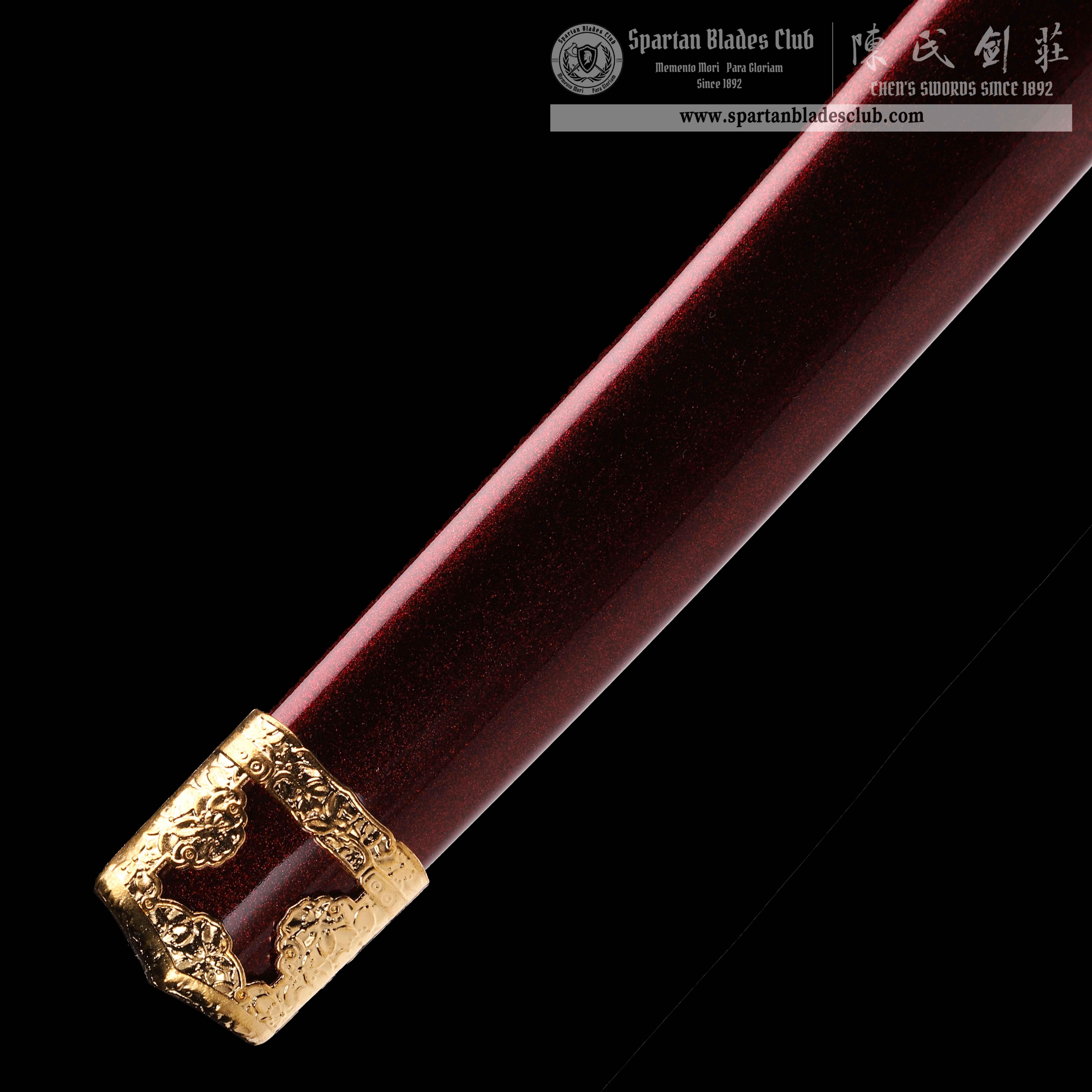 HY46 | 🟣Murasaikane Samurai 🌟| Tachi | Damascus steel | Purple&Golden | Battle-Ready |Full-tang |Spartan Blades Club | CHEN'S SWORDS 1892 - Spartan Blades Club - 陳氏劍莊1892