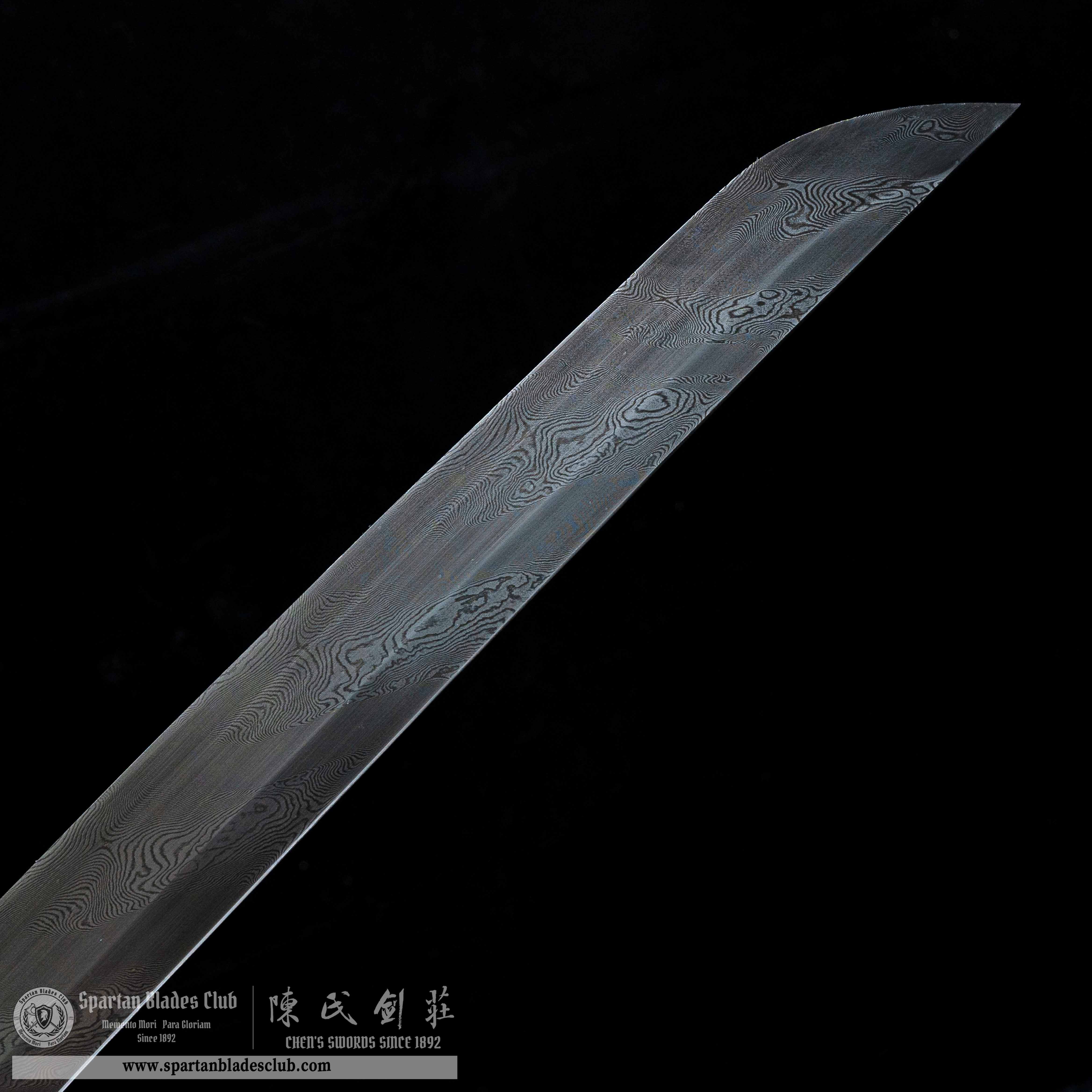 HY61 | Dragon Storm | Katana | Damscus steel | twisted pattern | premium polishing | Black&Purple | Loong(Chinese Dragon) | Battle-Ready | Full-tang | Spartan Blades Club | CHEN'S SWORDS 1892 - Spartan Blades Club - 陳氏劍莊1892