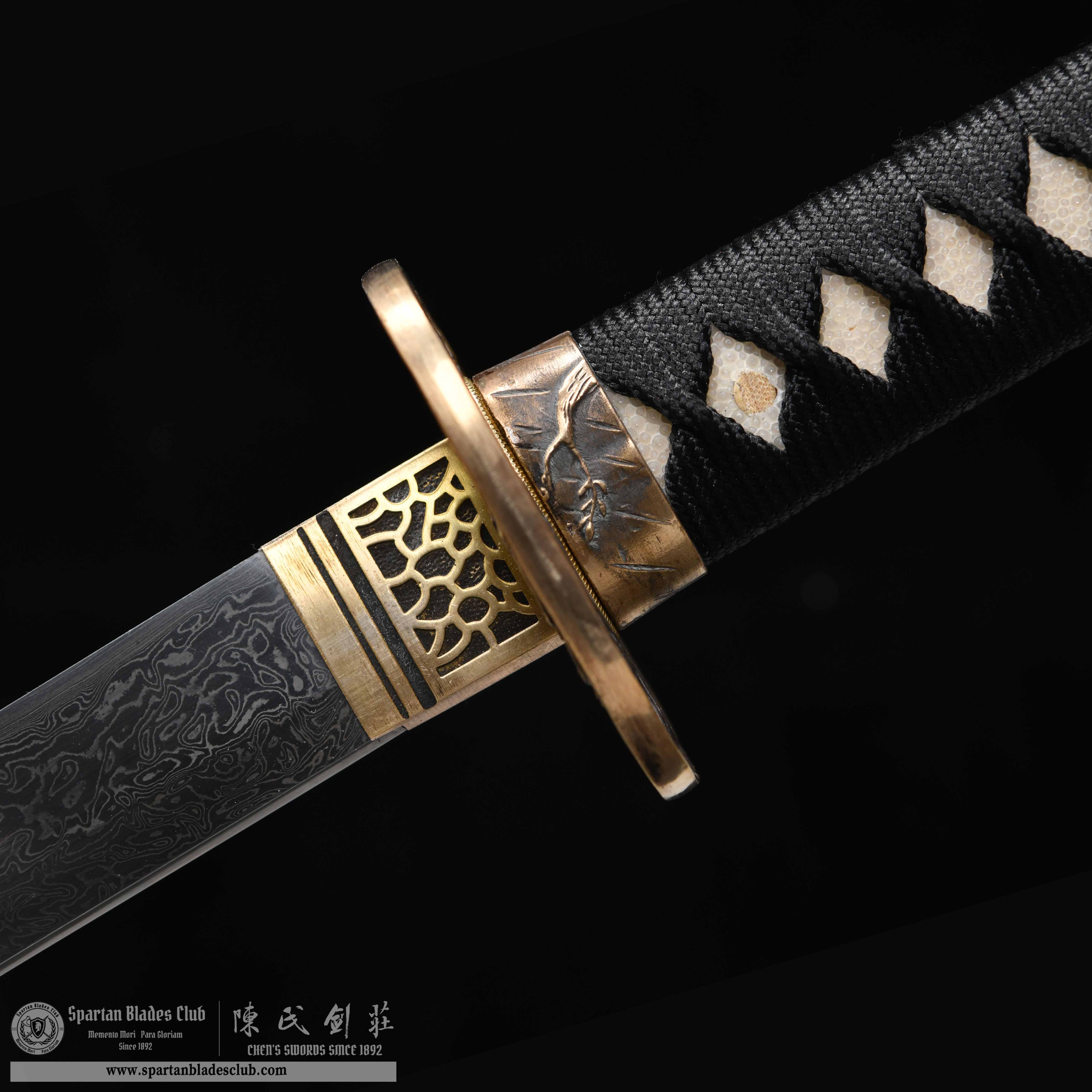 HY62 | Yunchuan Wave - Riding | Katana | Damscus steel | Black&Red | Battle-Ready | Full-tang | Spartan Blades Club | CHEN'S SWORDS 1892 - Spartan Blades Club - 陳氏劍莊1892