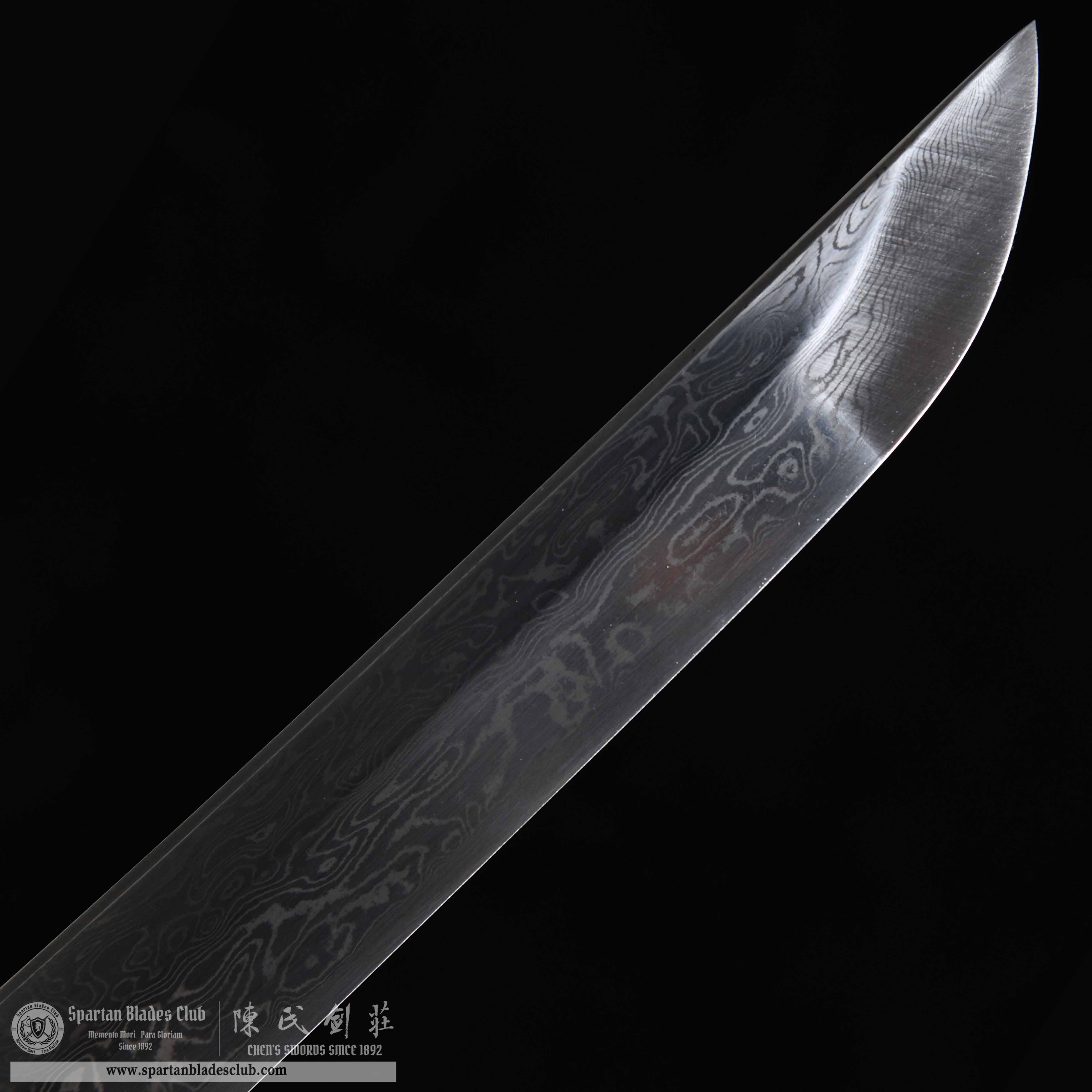 HY62 | Yunchuan Wave - Riding | Katana | Damscus steel | Black&Red | Battle-Ready | Full-tang | Spartan Blades Club | CHEN'S SWORDS 1892 - Spartan Blades Club - 陳氏劍莊1892