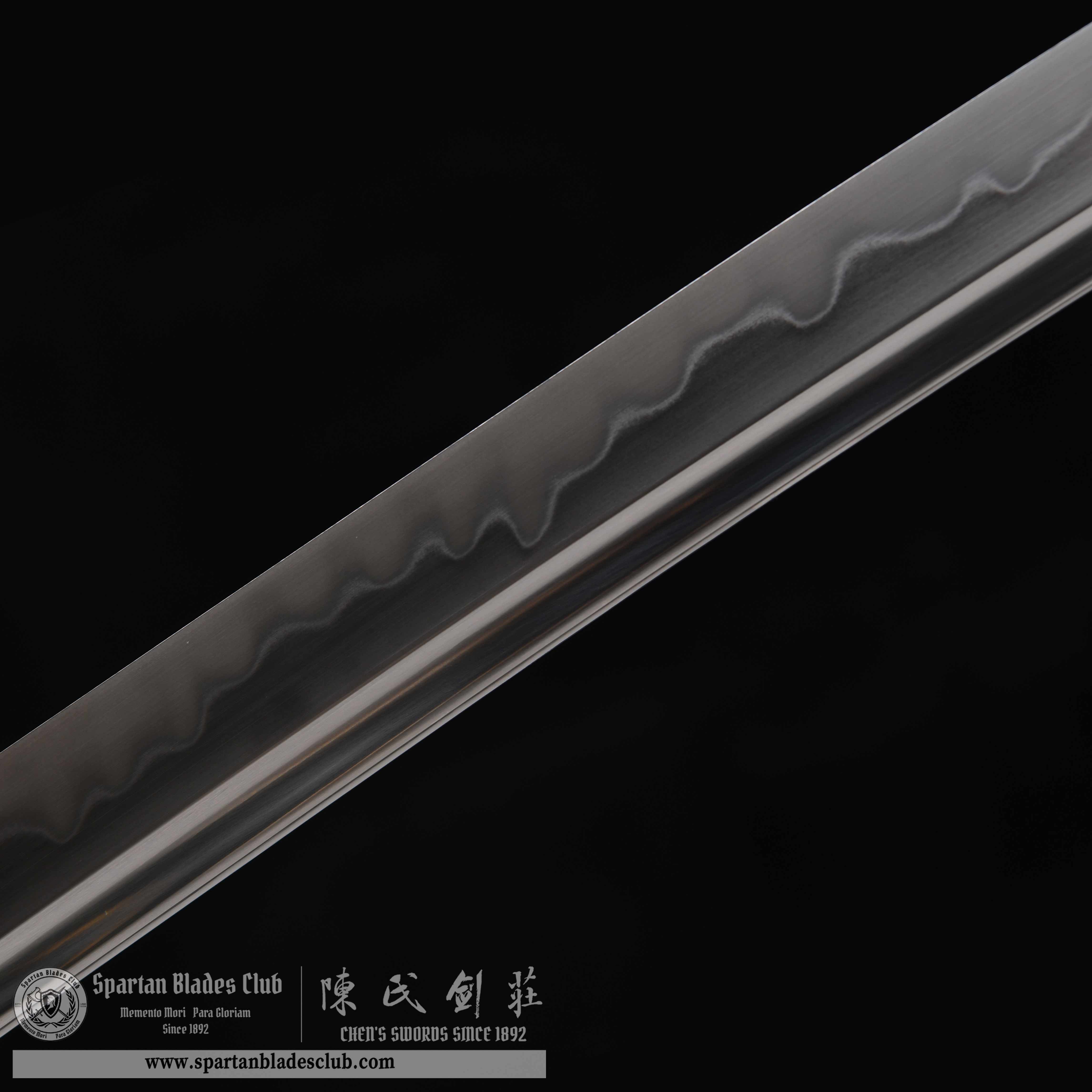 HY67 | Nezha | Katana | T10 steel | Clay-tempered | Real Hamon | Black&Red&Silvery | Battle-Ready | Full-tang | Spartan Blades Club | CHEN'S SWORDS 1892 - Spartan Blades Club - 陳氏劍莊1892