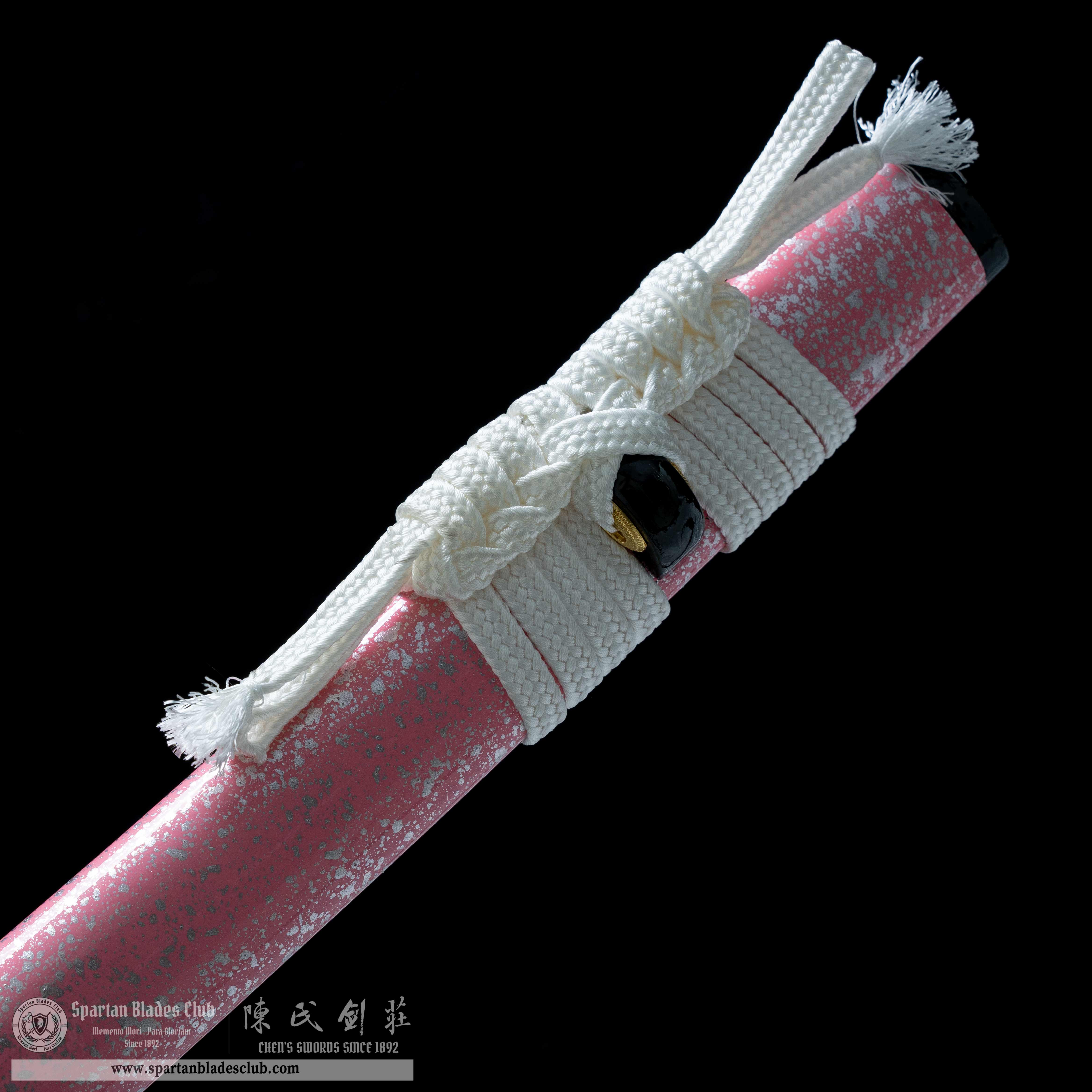 HY69 | Yami Sakura Samurai | Katana | Carbon steel | Watermark Pattern |  Pink | Full-tang | Spartan Blades Club | CHEN'S SWORDS 1892 - Spartan Blades Club - 陳氏劍莊1892