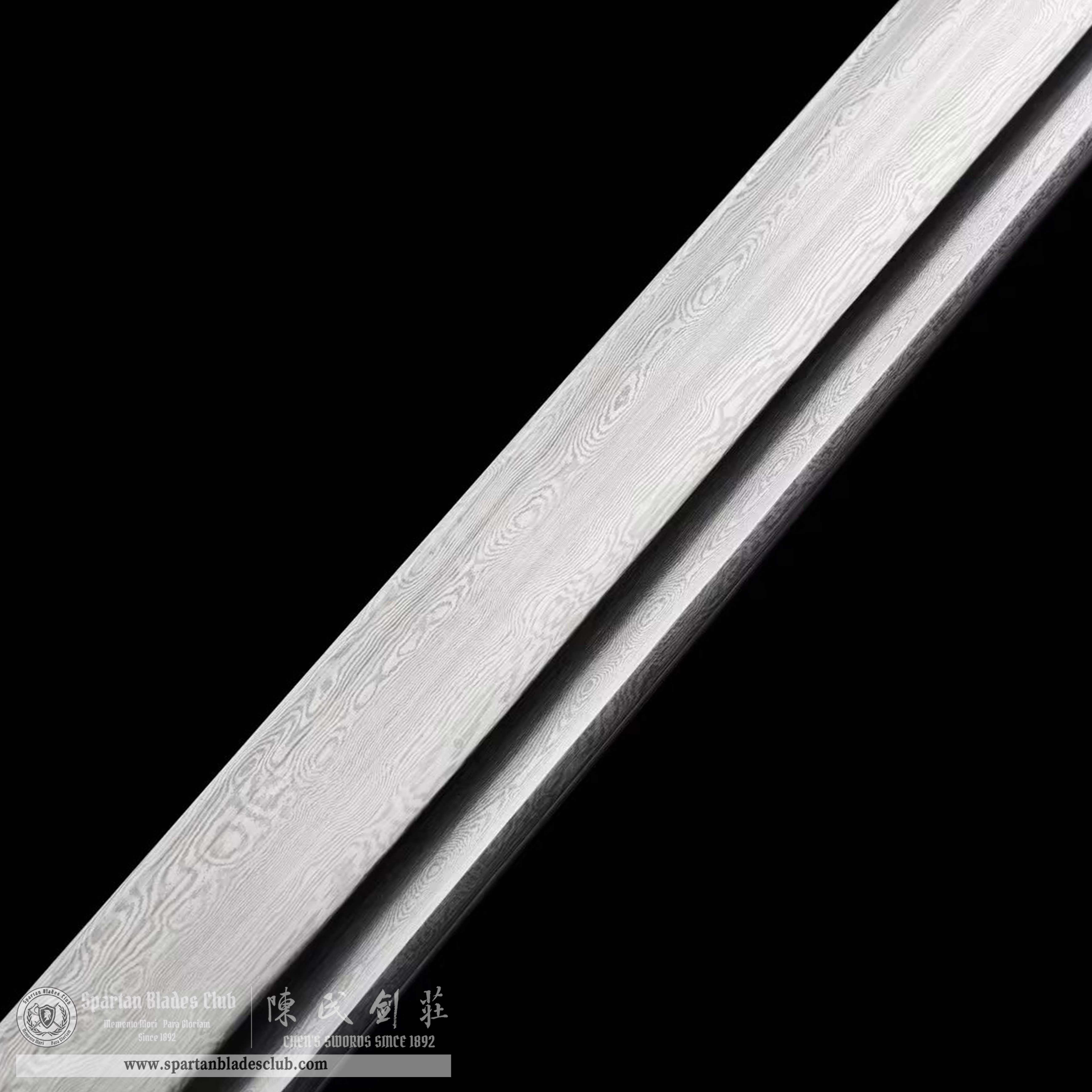 TL01 | Cloud - Hidden Golden Dragon | DAO | Damascus steel | Loong(Chinese Dragon) |  brown&golden | Battle-Ready | Full-tang | Spartan Blades Club | CHEN'S SWORDS 1892 - Spartan Blades Club - 陳氏劍莊1892