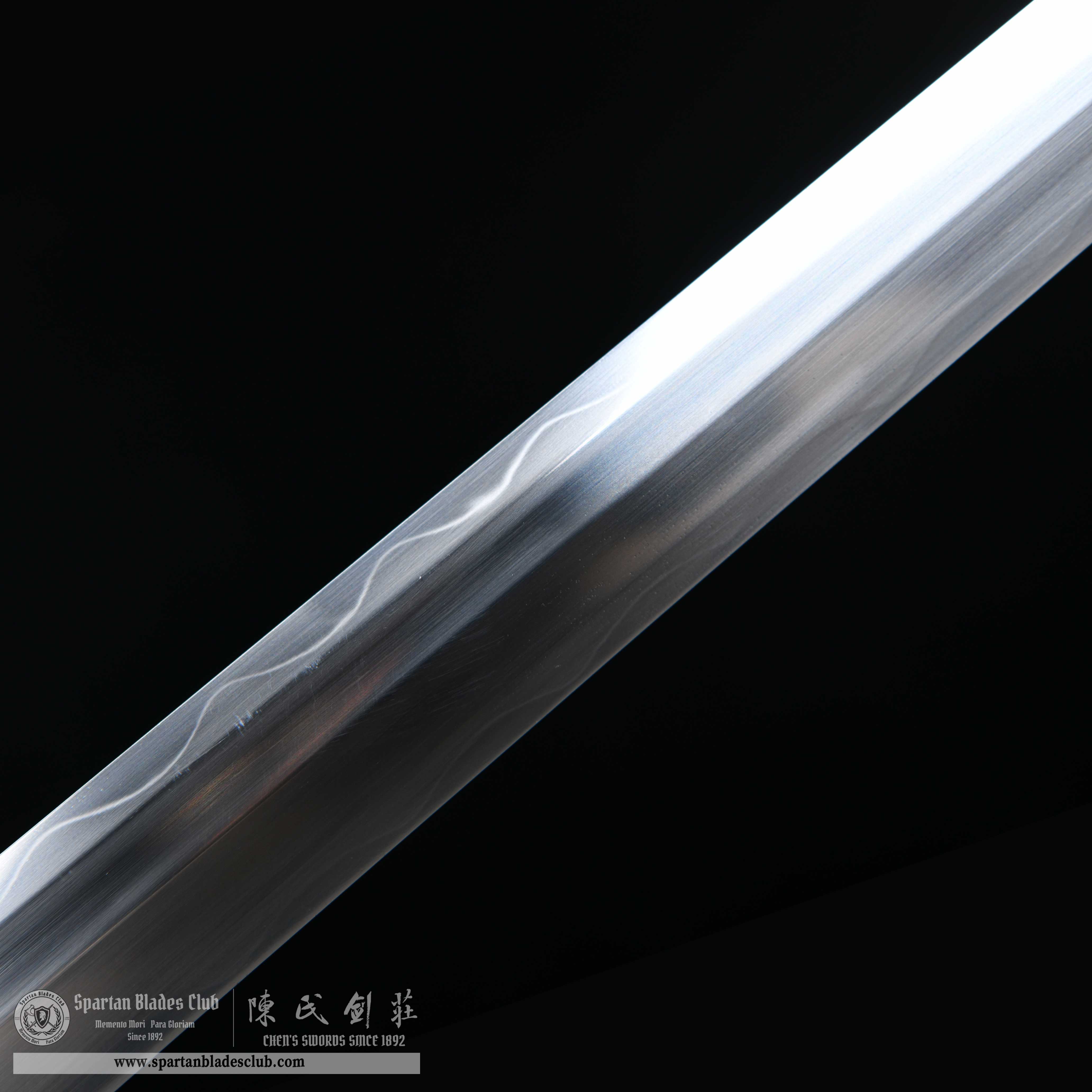 HY74 | Shuang Hua Jian | Chinese Sword(Tang JIAN Sword) | 1095 carbon steel | Clay-tempered | Real Hamon | Brown | Battle-Ready | Full-tang | Spartan Blades Club | CHEN'S SWORDS 1892 - Spartan Blades Club - 陳氏劍莊1892