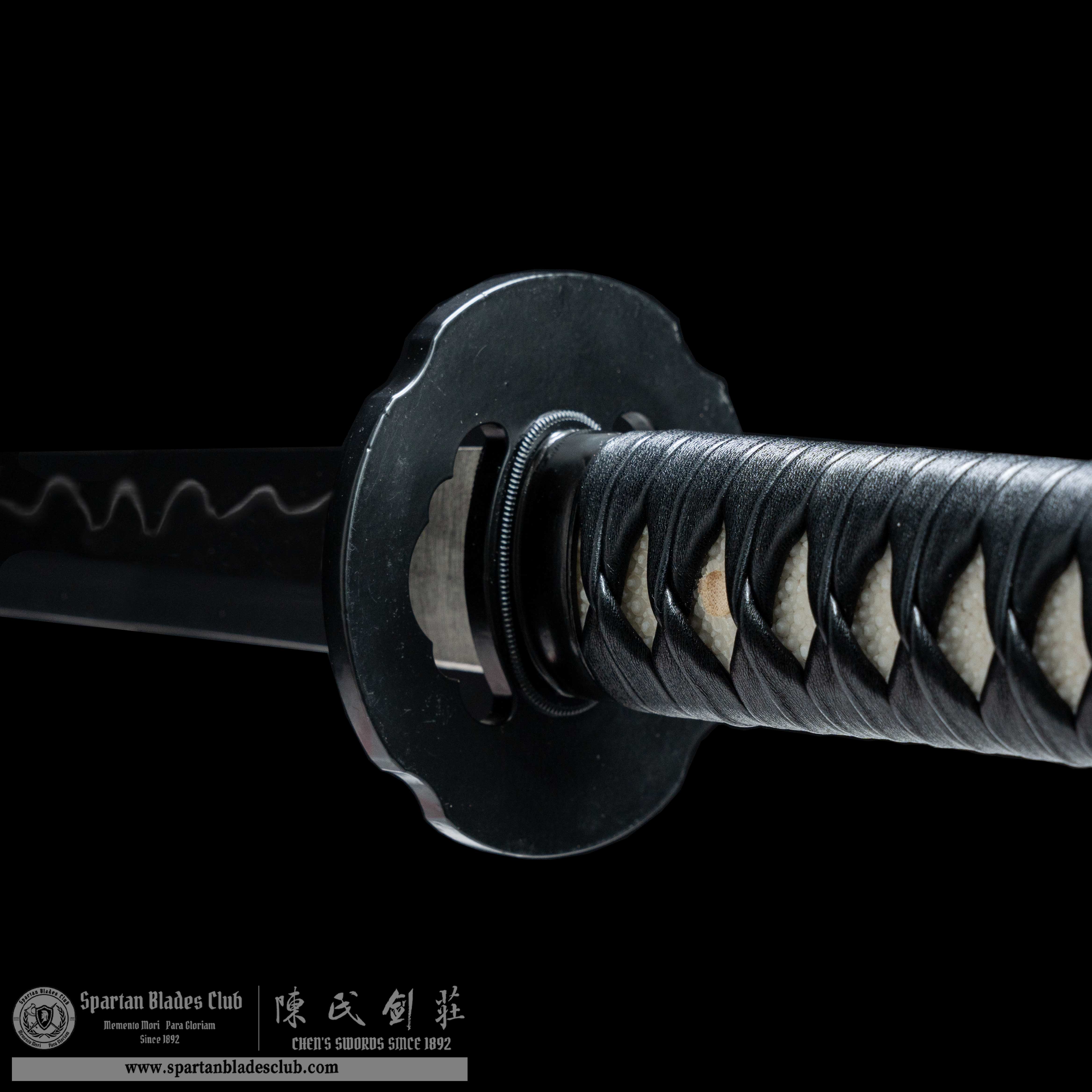 HY78 | Ninja Scroll - Jubei Kibagami Swords | Katana | T10 steel Clay-tempered  |  Real Hamon | Black & Red | Battle-Ready | Full-tang | Spartan Blades Club | CHEN'S SWORDS 1892 - Spartan Blades Club - 陳氏劍莊1892