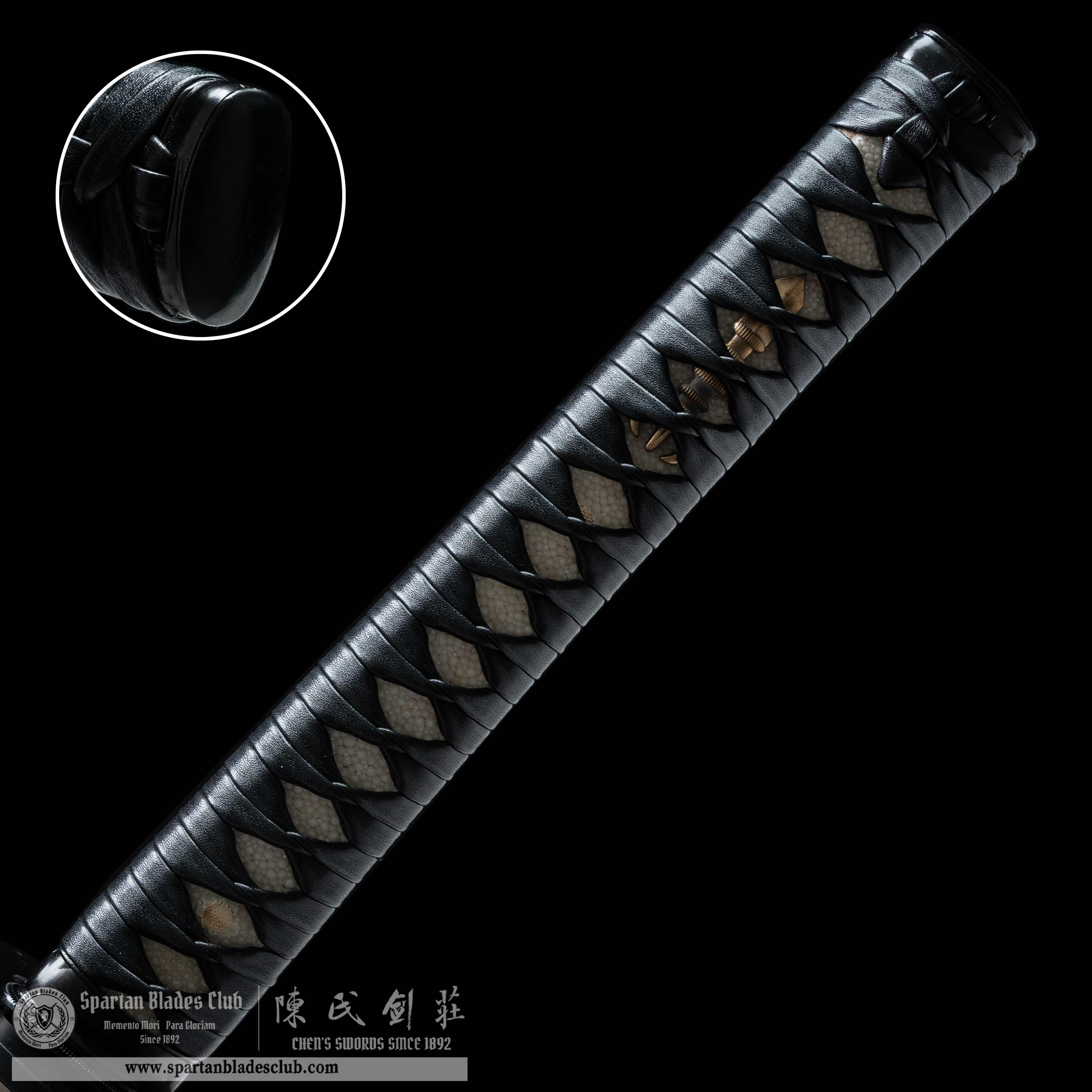 HY78 | Ninja Scroll - Jubei Kibagami Swords | Katana | T10 steel Clay-tempered  |  Real Hamon | Black & Red | Battle-Ready | Full-tang | Spartan Blades Club | CHEN'S SWORDS 1892 - Spartan Blades Club - 陳氏劍莊1892