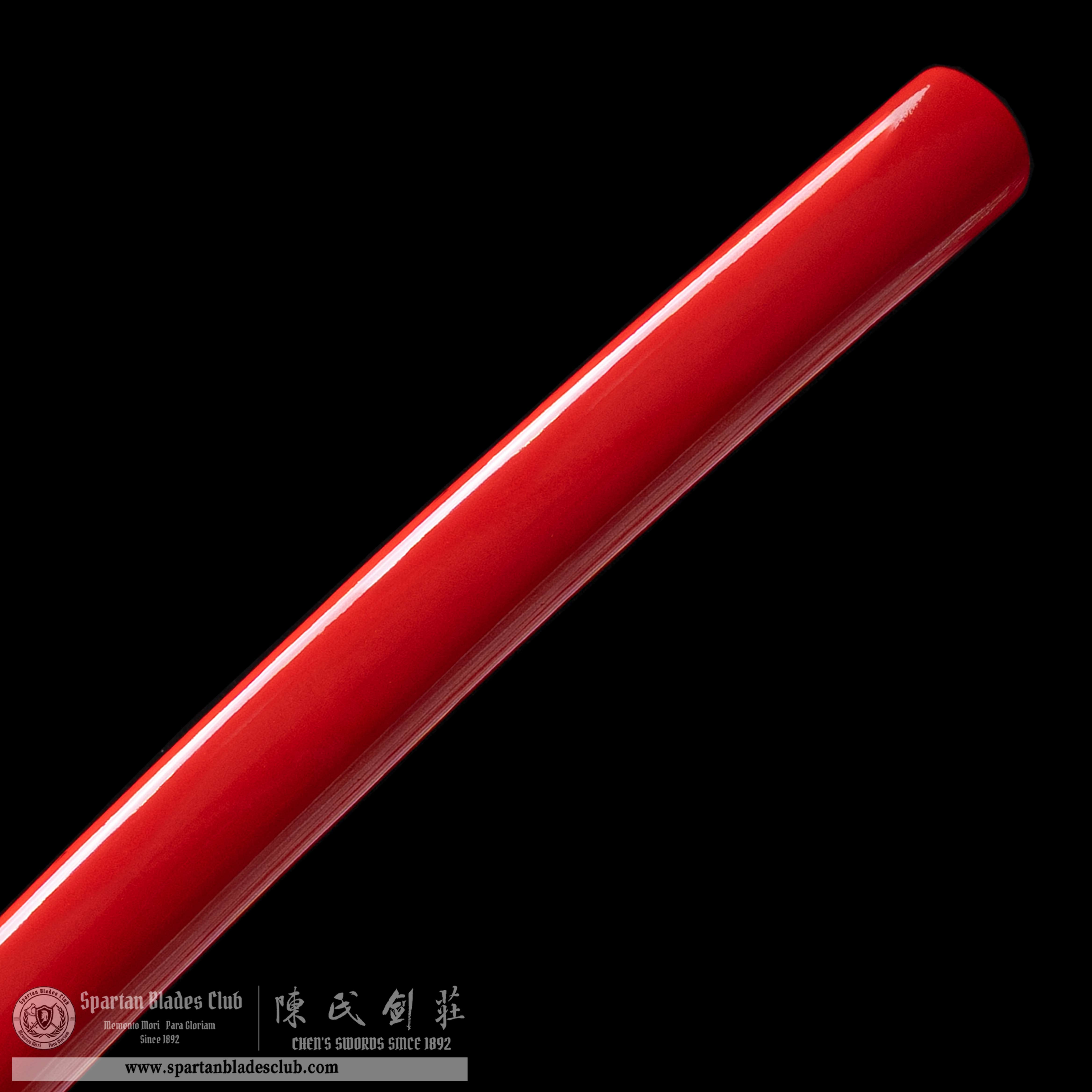 HY78 | Ninja Scroll - Jubei Kibagami Swords | Katana | T10 steel Clay-tempered  |  Real Hamon | Black & Red | Battle-Ready | Full-tang | Spartan Blades Club | CHEN'S SWORDS 1892 - Spartan Blades Club - 陳氏劍莊1892