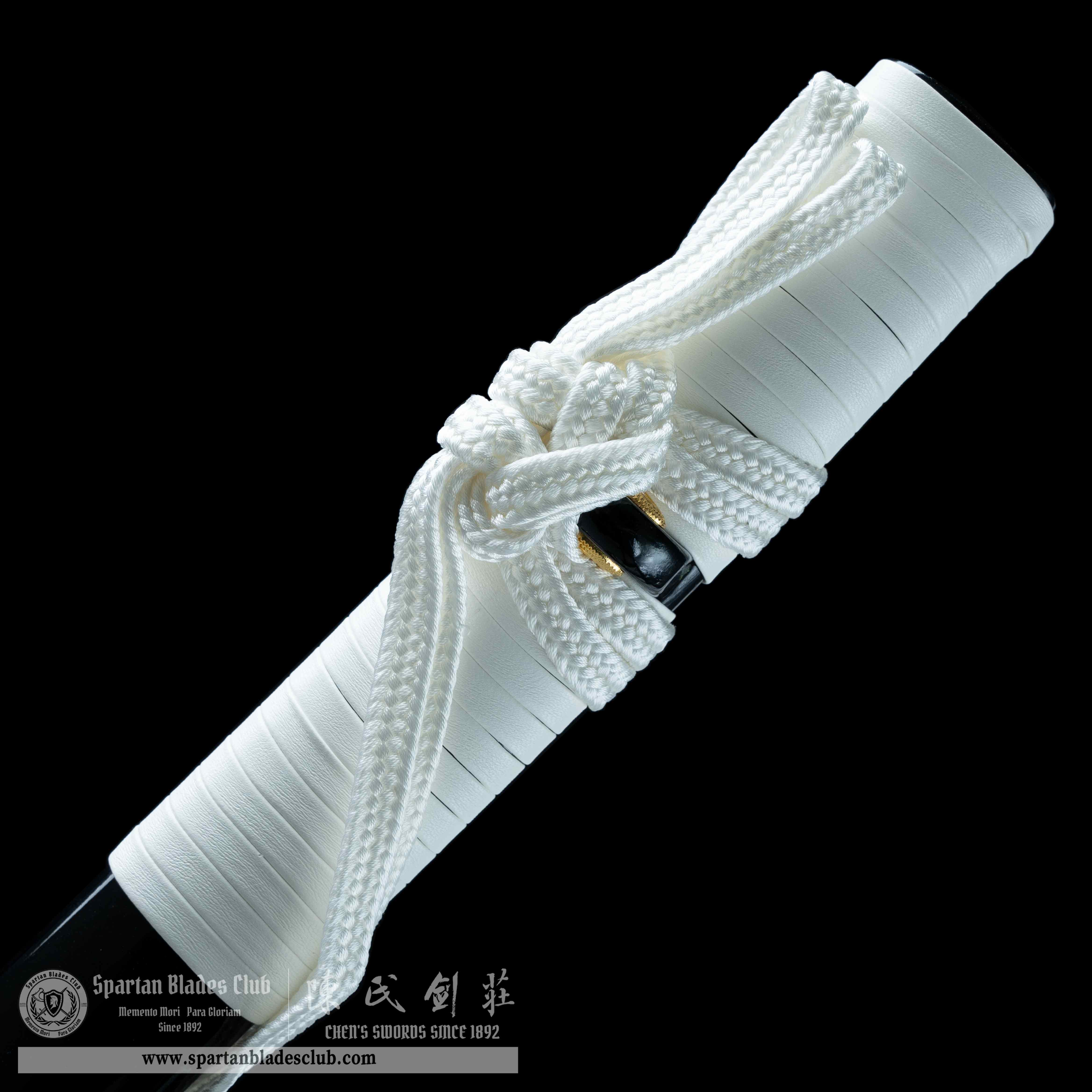 HY99🔥Budd Sword - Kill Bill | Katana | T10 high carbon steel | Clay-tempered Real hamon | Battle-ready | Full-tang | Black White | Spartan Blades Club | CHEN'S SWORDS 1892 - Spartan Blades Club - 陳氏劍莊1892