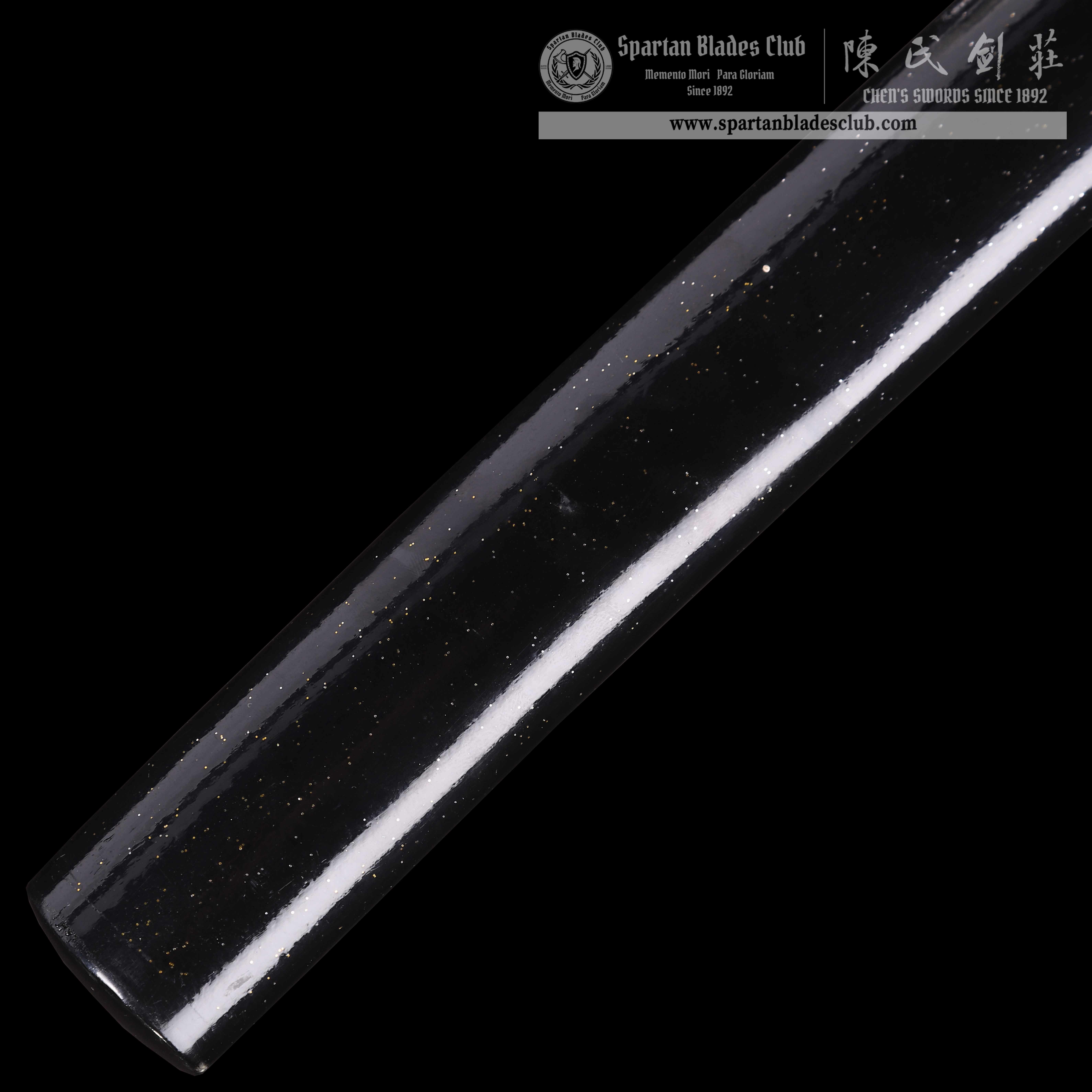 CA01 | DarkPlum Edge | Katana | SHOBU-ZUKURI 菖蒲造り| Master Self-refined steel Tamahagane-like steel | Clay-tempered | Hadori-polishing |Real Hamon | plum blossom | Black | Battle-Ready | Full-tang | Spartan Blades Club | CHEN'S SWORDS 1892 - Spartan Blades Club - 陳氏劍莊1892