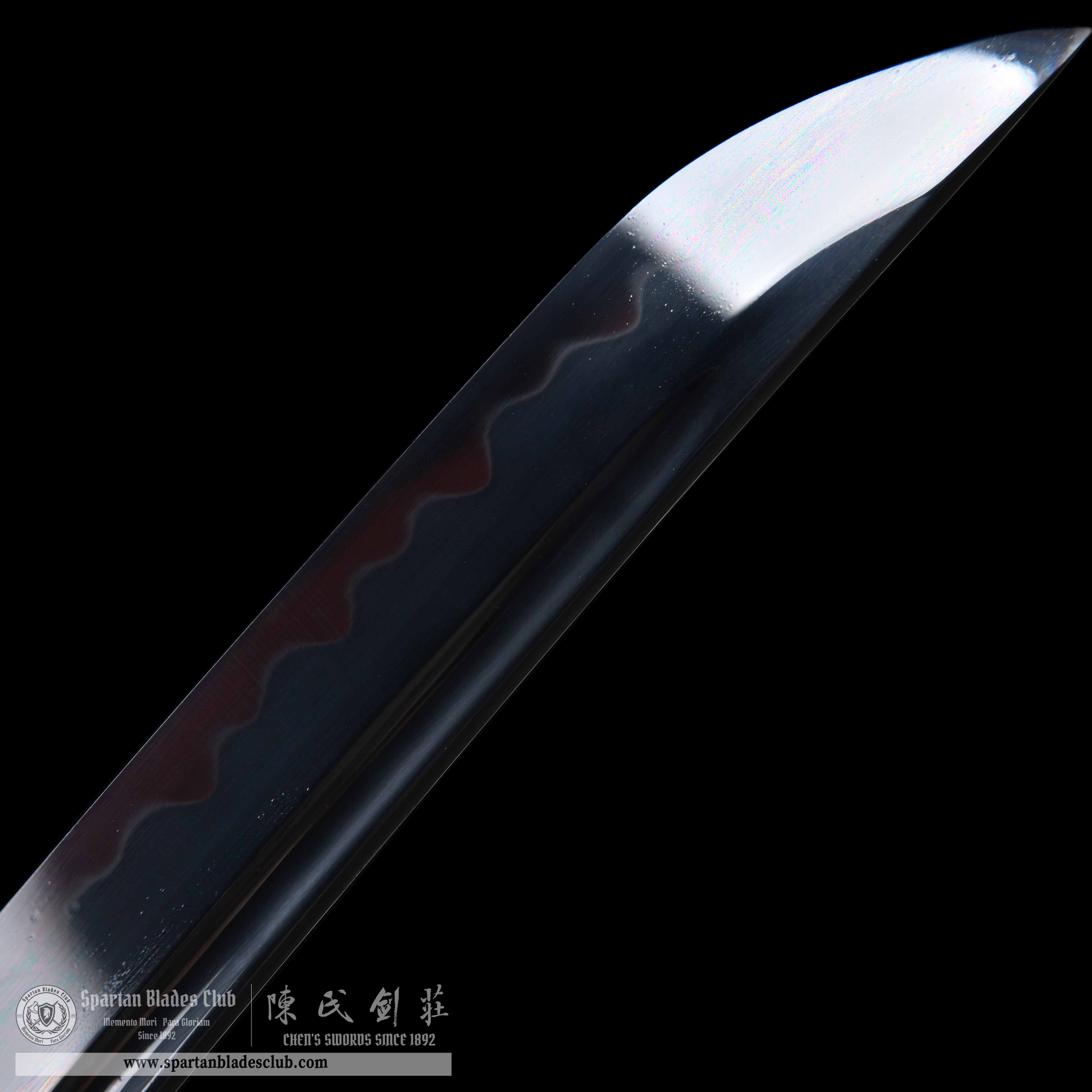 HY86 | Black Sakura  | Katana | T10 Steel | Clay-tempered | Real Hamon | Black | Flower | Battle-Ready |Full-tang |Spartan Blades Club | CHEN'S SWORDS 1892 - Spartan Blades Club - 陳氏劍莊1892