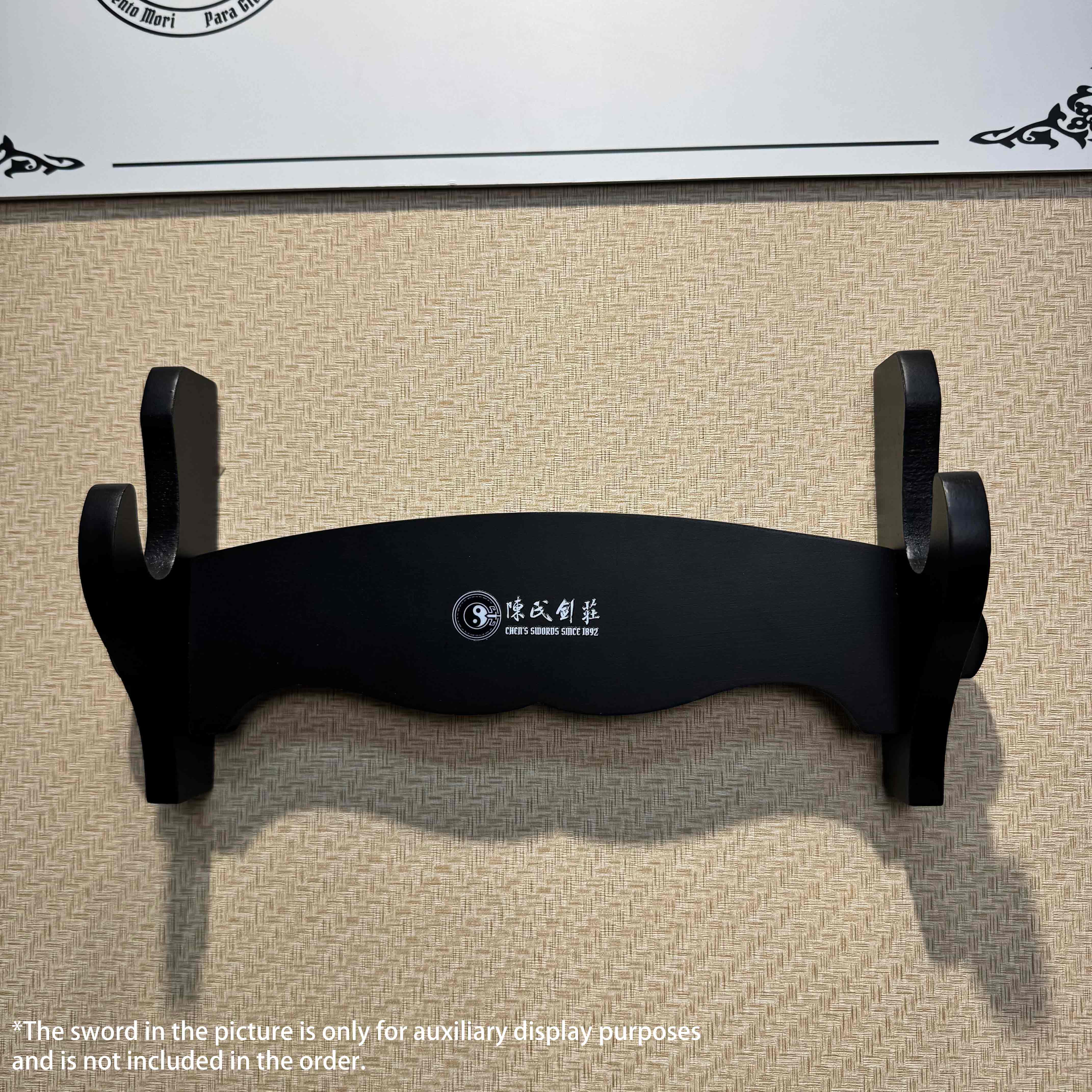 Sleek Wall-Mounted Sword Display Racks | 1/2/3/6 tiers | Elegant Black Wooden | Stand Mount Rack Holder - Spartan Blades Club - 陳氏劍莊1892