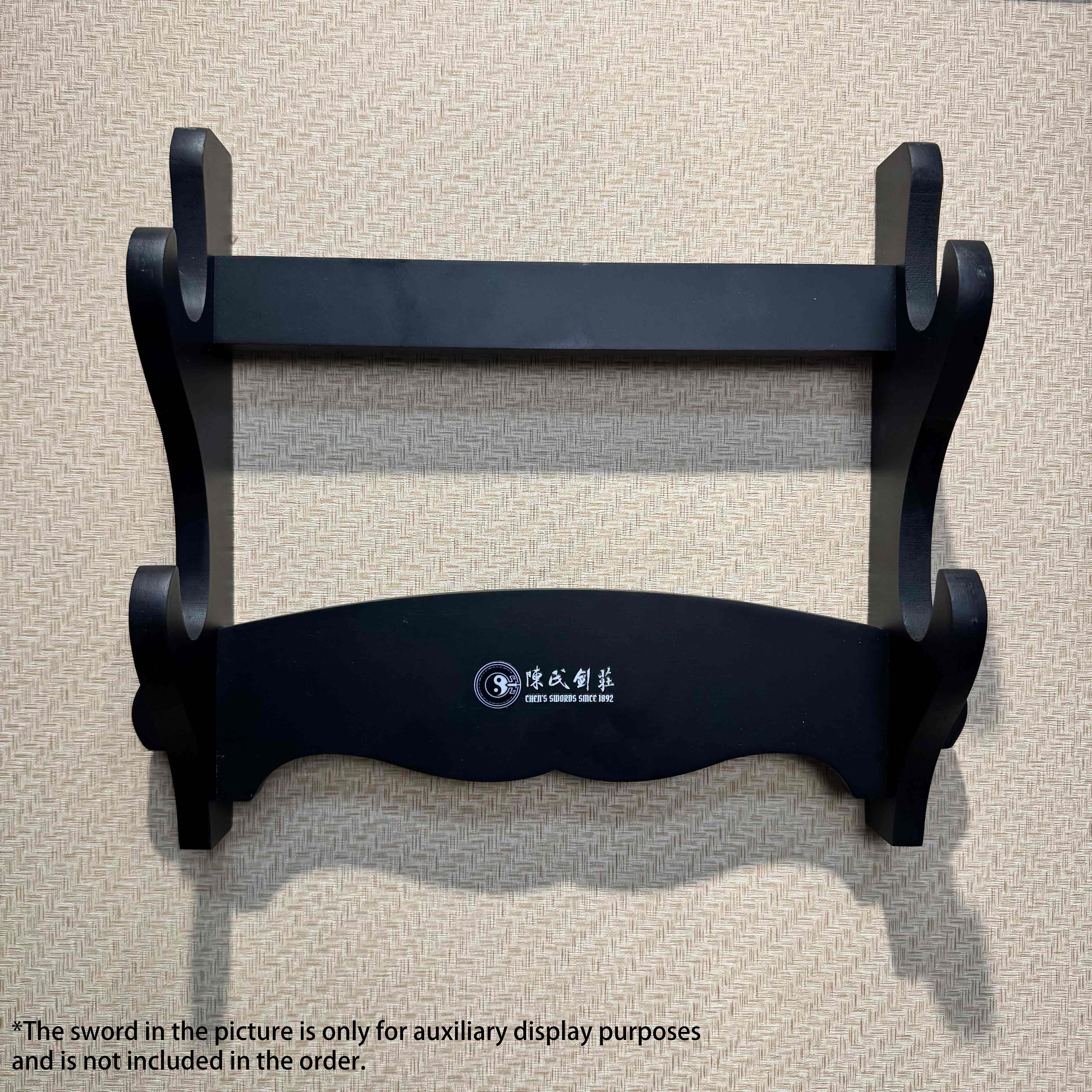 Sleek Wall-Mounted Sword Display Racks | 1/2/3/6 tiers | Elegant Black Wooden | Stand Mount Rack Holder - Spartan Blades Club - 陳氏劍莊1892