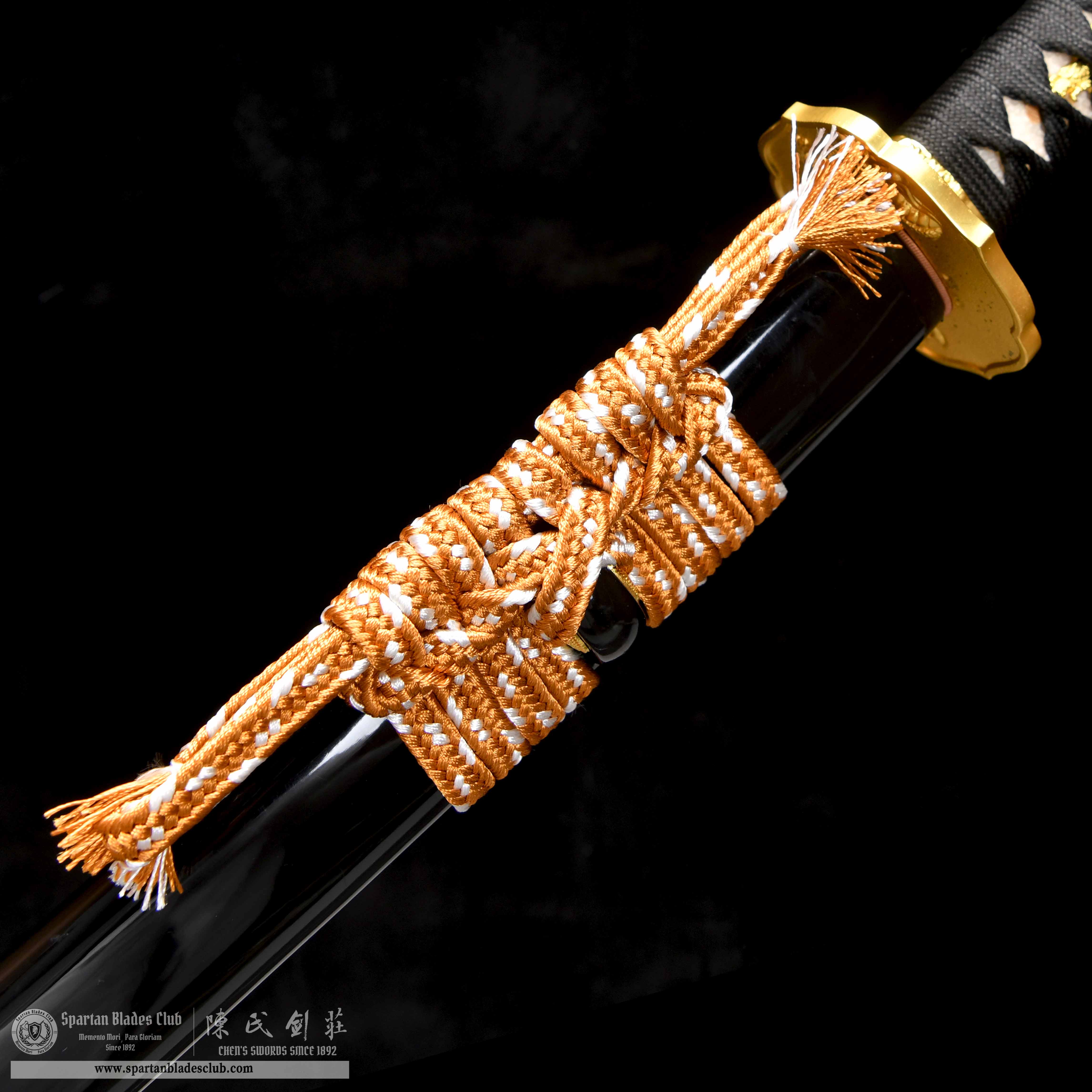 HY94 | Fenghuangs' Blade | Katana | T10 steel | clay-tempered | real hamon | Hadori polishing | phoenix | Black | Battle-Ready | Full-tang | Spartan Blades Club | CHEN'S SWORDS 1892 - Spartan Blades Club
