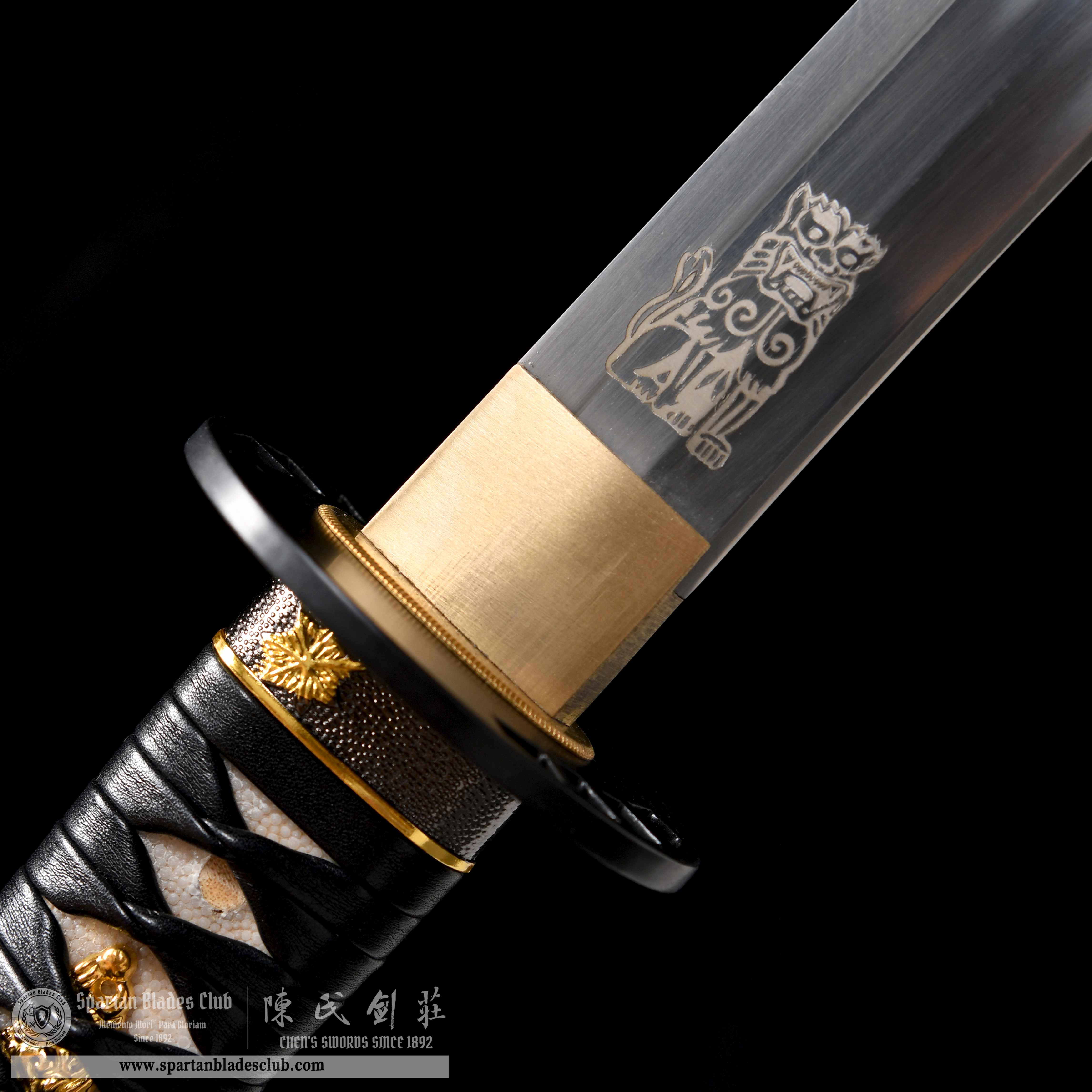 HY101 | Kill Bill | Katana | High manganese steel| Black | Battle-Ready | Full-tang | Spartan Blades Club | CHEN'S SWORDS 1892 - Spartan Blades Club - 陳氏劍莊1892