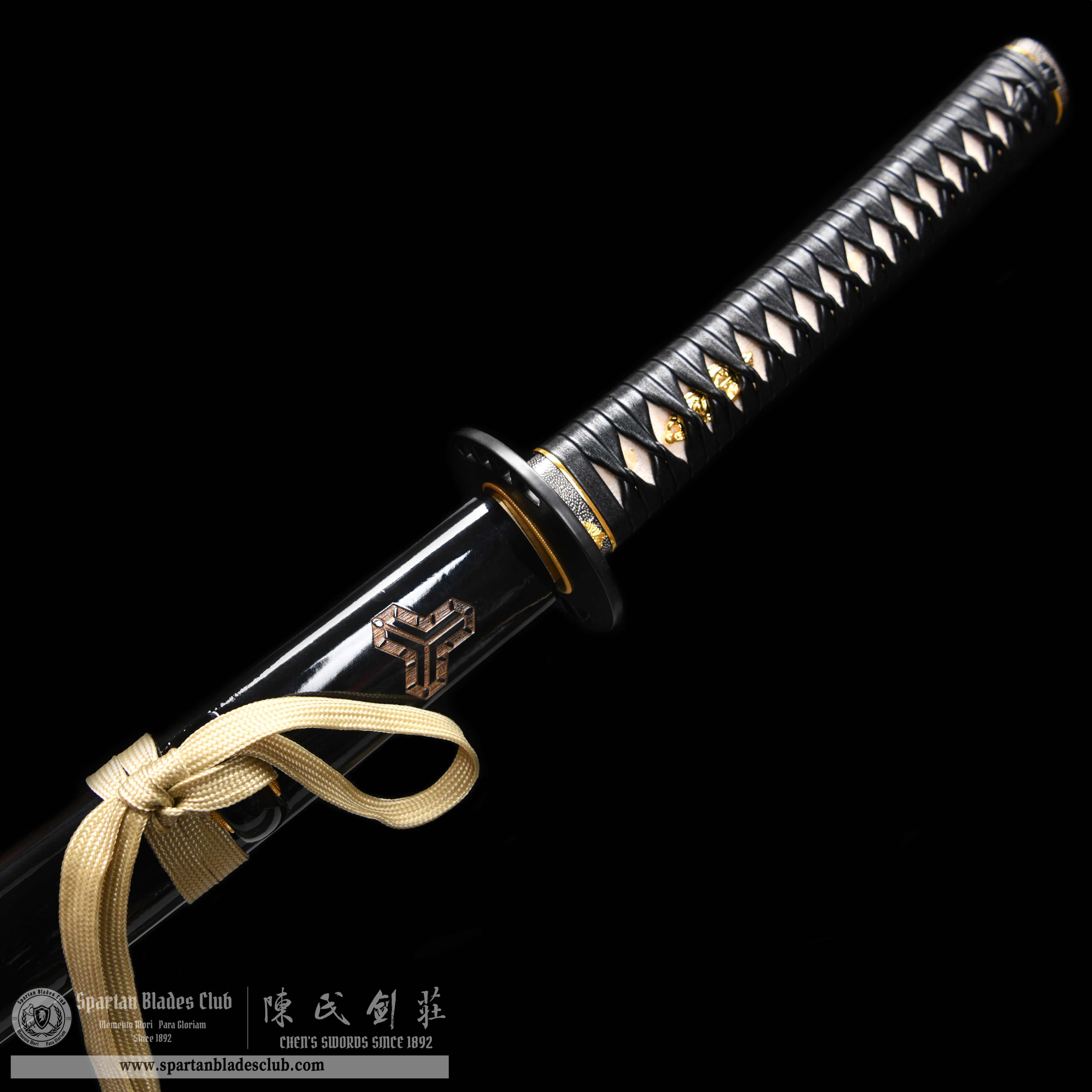 HY101 | Kill Bill | Katana | High manganese steel| Black | Battle-Ready | Full-tang | Spartan Blades Club | CHEN'S SWORDS 1892 - Spartan Blades Club - 陳氏劍莊1892