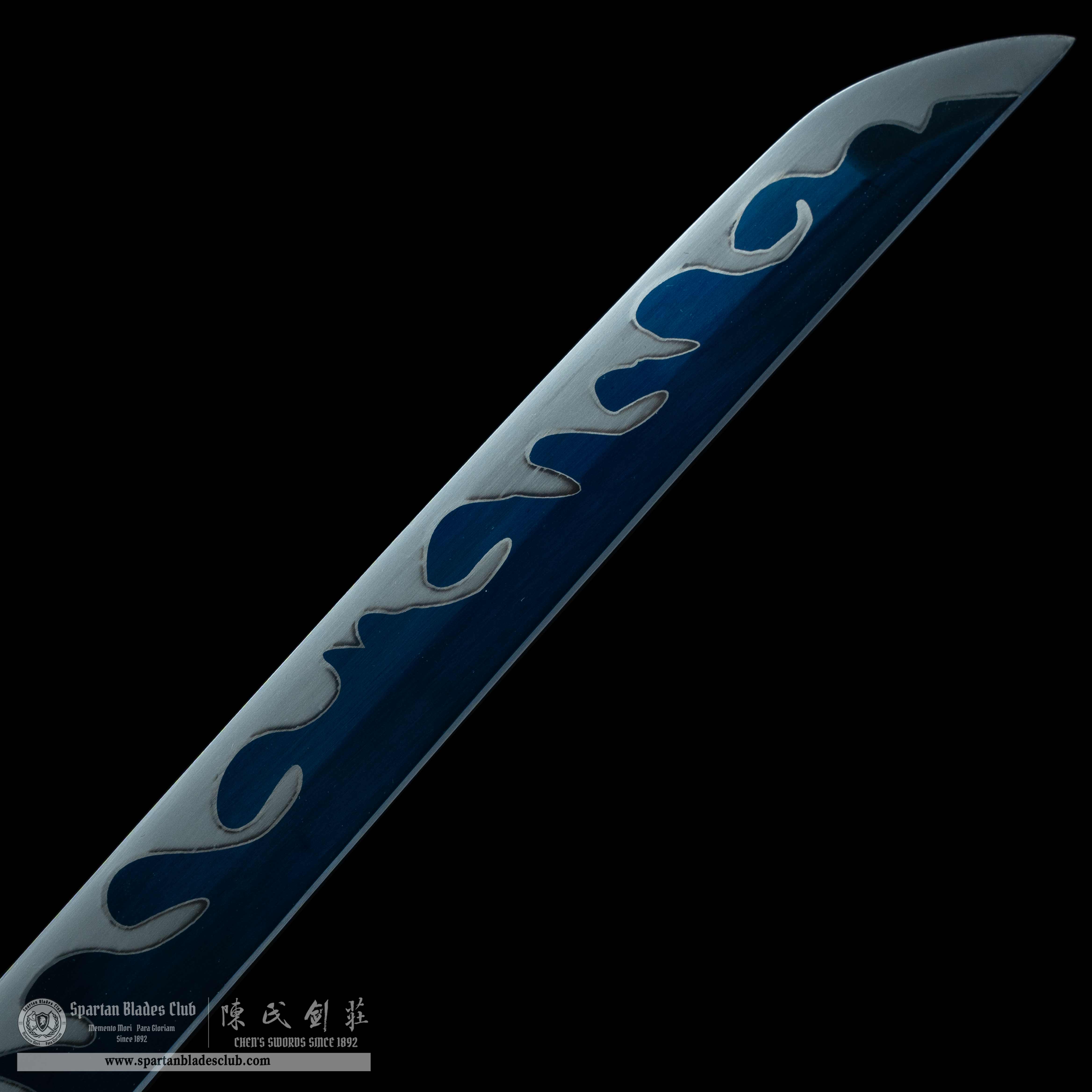 HY102 | BLUE EYE SAMURA | Katana | 65Mn steel(Spring steel) | brown | Battle-Ready | Full-tang | Spartan Blades Club | CHEN'S SWORDS 1892 - Spartan Blades Club - 陳氏劍莊1892