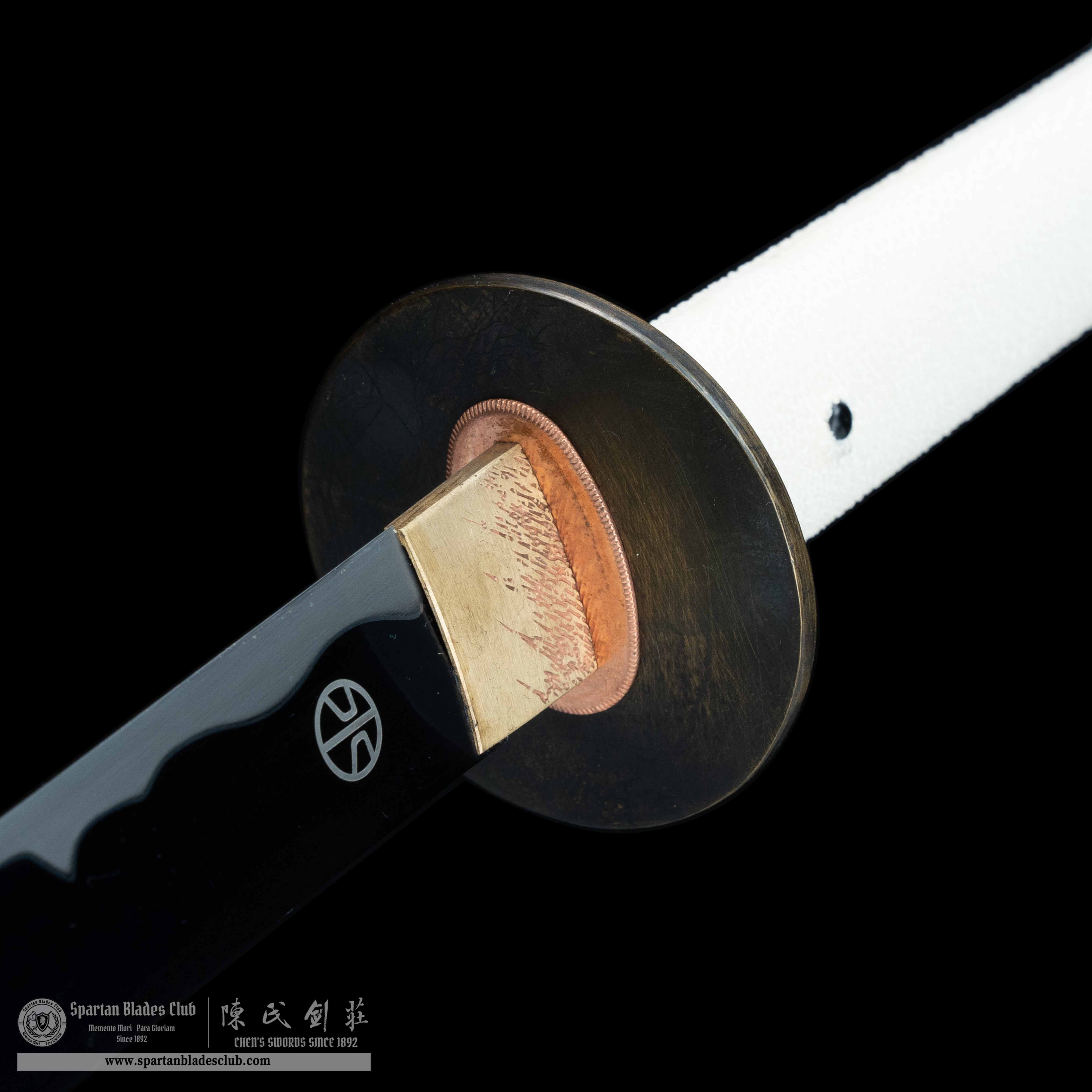 HY102 | BLUE EYE SAMURA | Katana | 65Mn steel(Spring steel) | brown | Battle-Ready | Full-tang | Spartan Blades Club | CHEN'S SWORDS 1892 - Spartan Blades Club - 陳氏劍莊1892