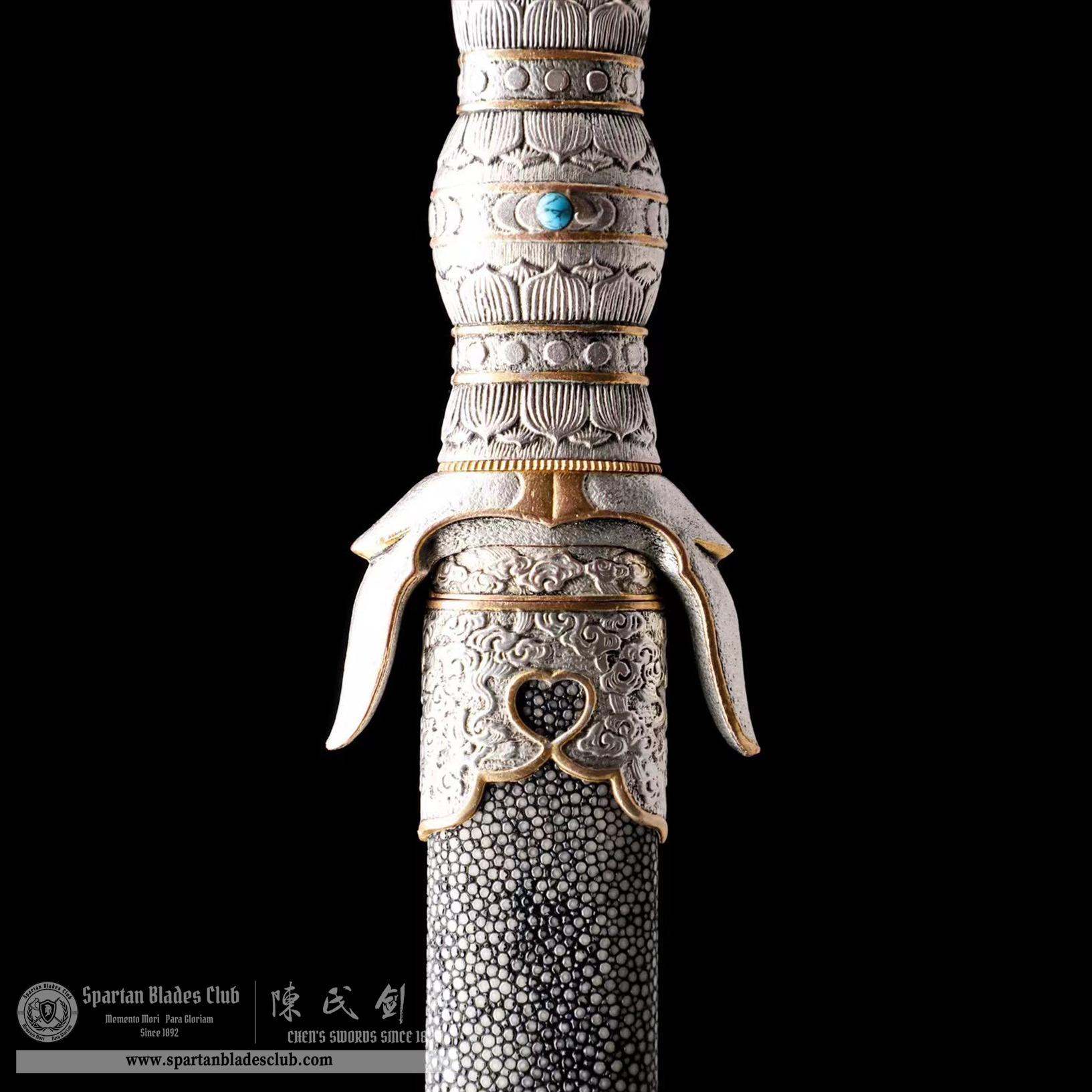 DE02 | ZunLoong YaoHua Sword | Jian | Wootz steel | clay-tempered | Real Hamon | Silvery | Loong(Chinese Dragon) | Battle-Ready | Full-tang | Spartan Blades Club | CHEN'S SWORDS 1892 - Spartan Blades Club - 陳氏劍莊1892