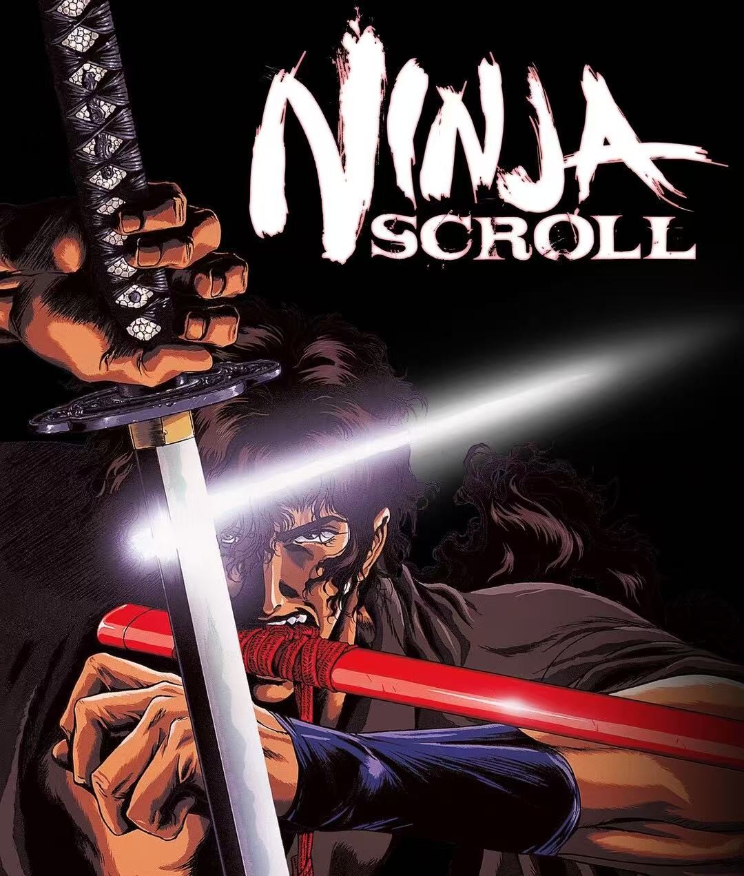 HY78 | Ninja Scroll - Jubei Kibagami Swords | Katana | T10 steel Clay-tempered  |  Real Hamon | Black & Red | Battle-Ready | Full-tang | Spartan Blades Club | CHEN'S SWORDS 1892 - Spartan Blades Club - 陳氏劍莊1892