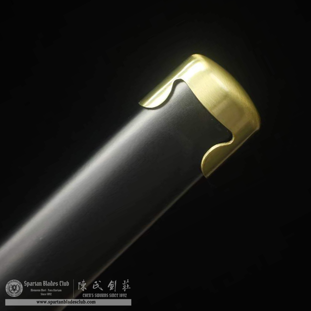 Tsugikuni Yoriichi Sword - Leather Saya- Demon Slayer - Handmade Real Sword - Sharp - 1045 Carbon steel - Full tang and Battle ready - Japanese Anime Cosplay - SBC - Spartan Blades Club - 陳氏劍莊1892