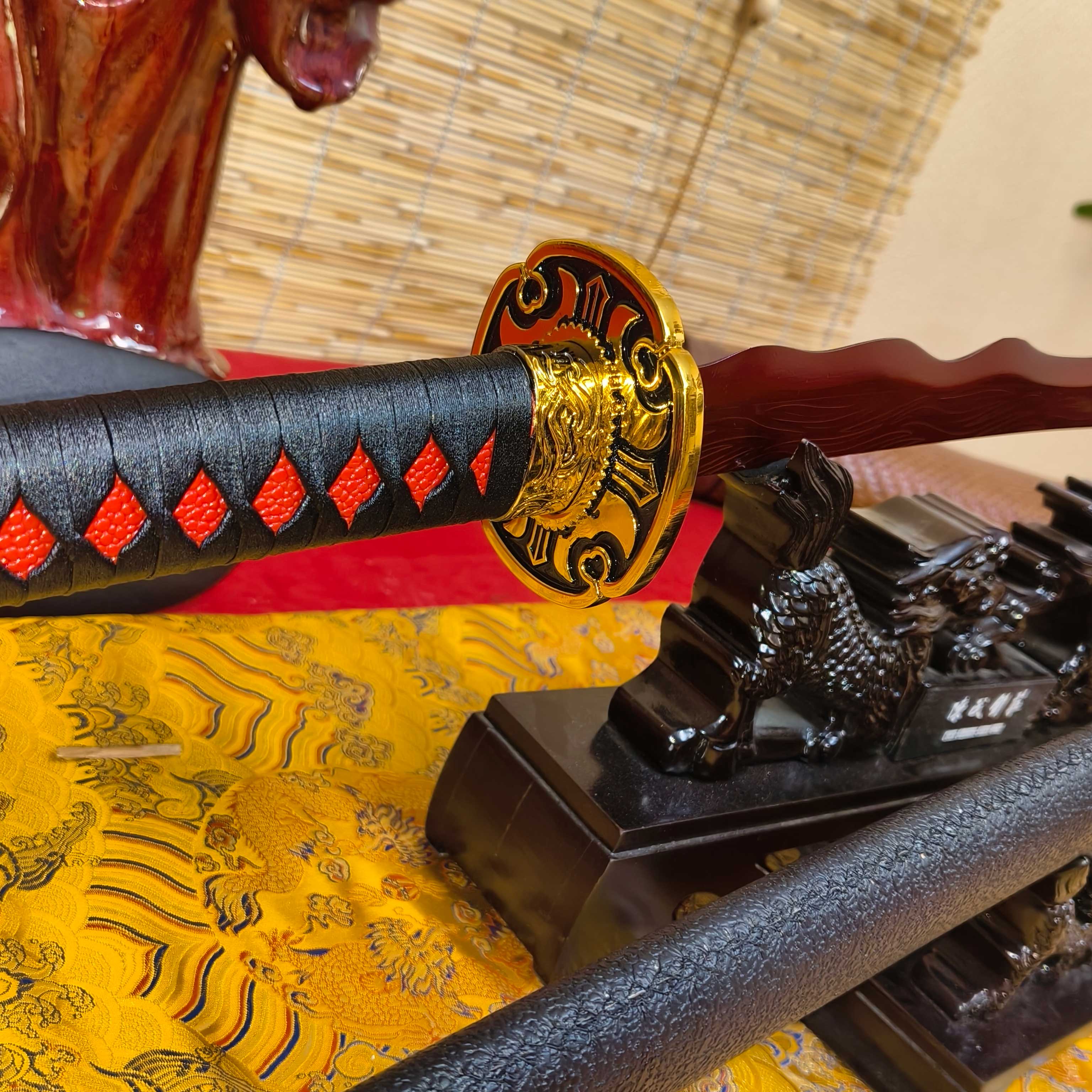 HT01 | Rivers of Blood | Elden Ring | Katana | High manganese steel | hand-forged | Red&Black | Battle-Ready | Full-tang | Spartan Blades Club | CHEN'S SWORDS 1892 - Spartan Blades Club - 陳氏劍莊1892