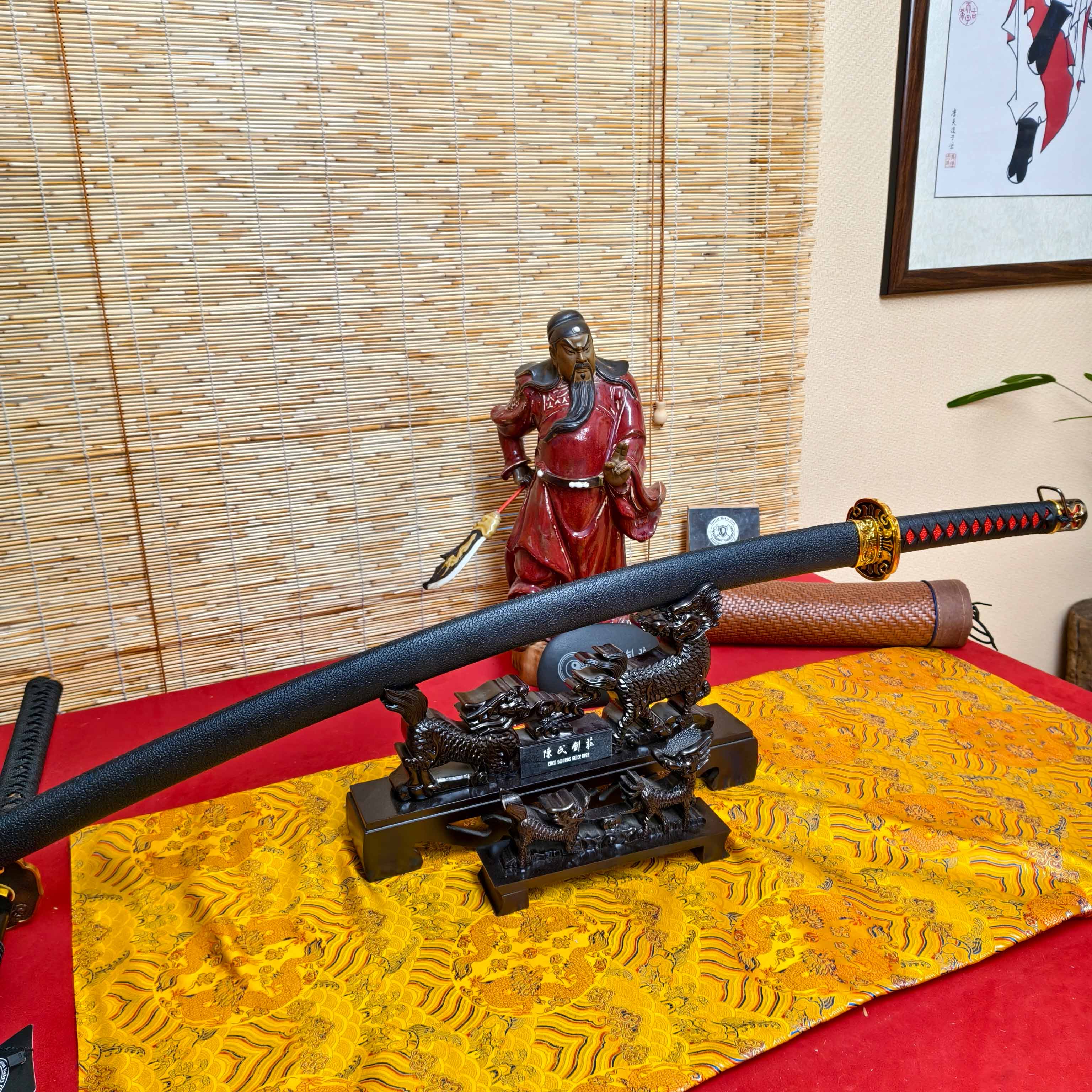 HT01 | Rivers of Blood | Elden Ring | Katana | High manganese steel | hand-forged | Red&Black | Battle-Ready | Full-tang | Spartan Blades Club | CHEN'S SWORDS 1892 - Spartan Blades Club - 陳氏劍莊1892