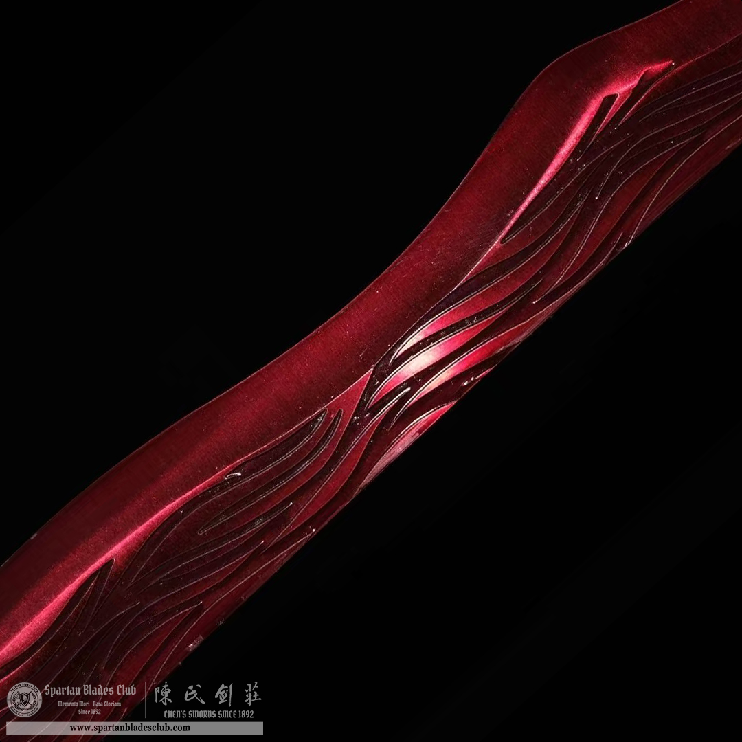 HT01 | Rivers of Blood | Elden Ring | Katana | High manganese steel | hand-forged | Red&Black | Battle-Ready | Full-tang | Spartan Blades Club | CHEN'S SWORDS 1892 - Spartan Blades Club - 陳氏劍莊1892