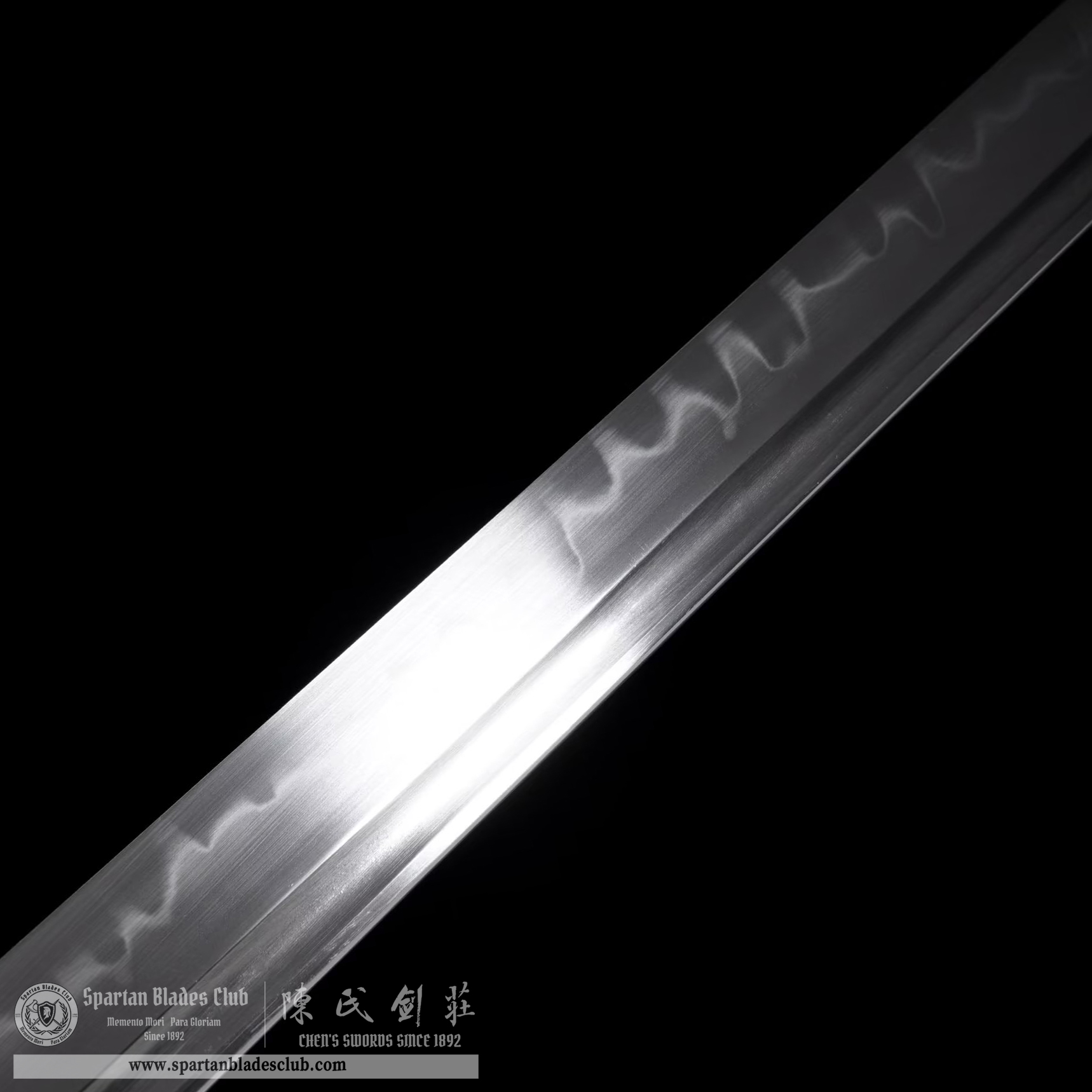 TL06 | XiangYun Sword | Chinese sword (DAO) | T10 Steel | Clay-tempered | Real Hamon | Black&Golden | Ebony wood | Battle-Ready | Full-tang | Spartan Blades Club | CHEN'S SWORDS 1892 - Spartan Blades Club - 陳氏劍莊1892