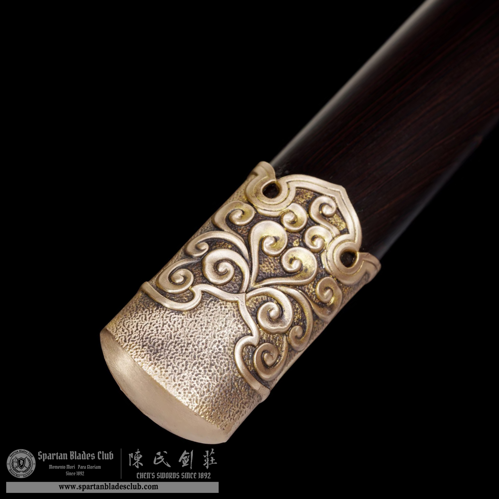TL06 | XiangYun Sword | Chinese sword (DAO) | T10 Steel | Clay-tempered | Real Hamon | Black&Golden | Ebony wood | Battle-Ready | Full-tang | Spartan Blades Club | CHEN'S SWORDS 1892 - Spartan Blades Club - 陳氏劍莊1892