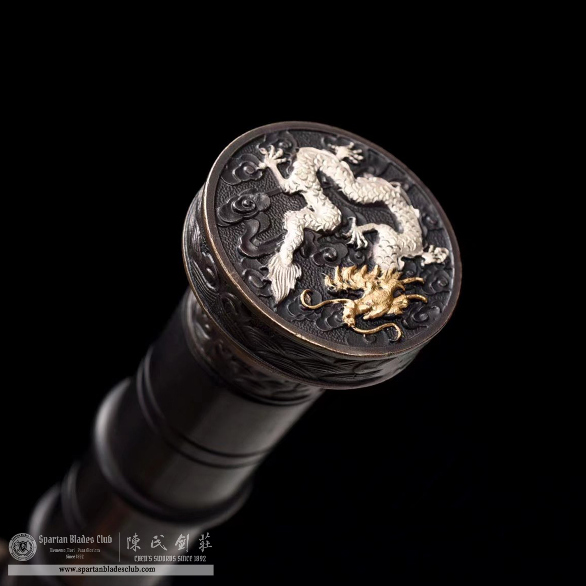 TL16 | Longwei Zhan Jian | Chinese sword (JIAN) | Damascus steel | twist and stars pattern | Wamian Structured | Loong | Battle-Ready | Full-tang | Spartan Blades Club | CHEN'S SWORDS 1892 - Spartan Blades Club - 陳氏劍莊1892