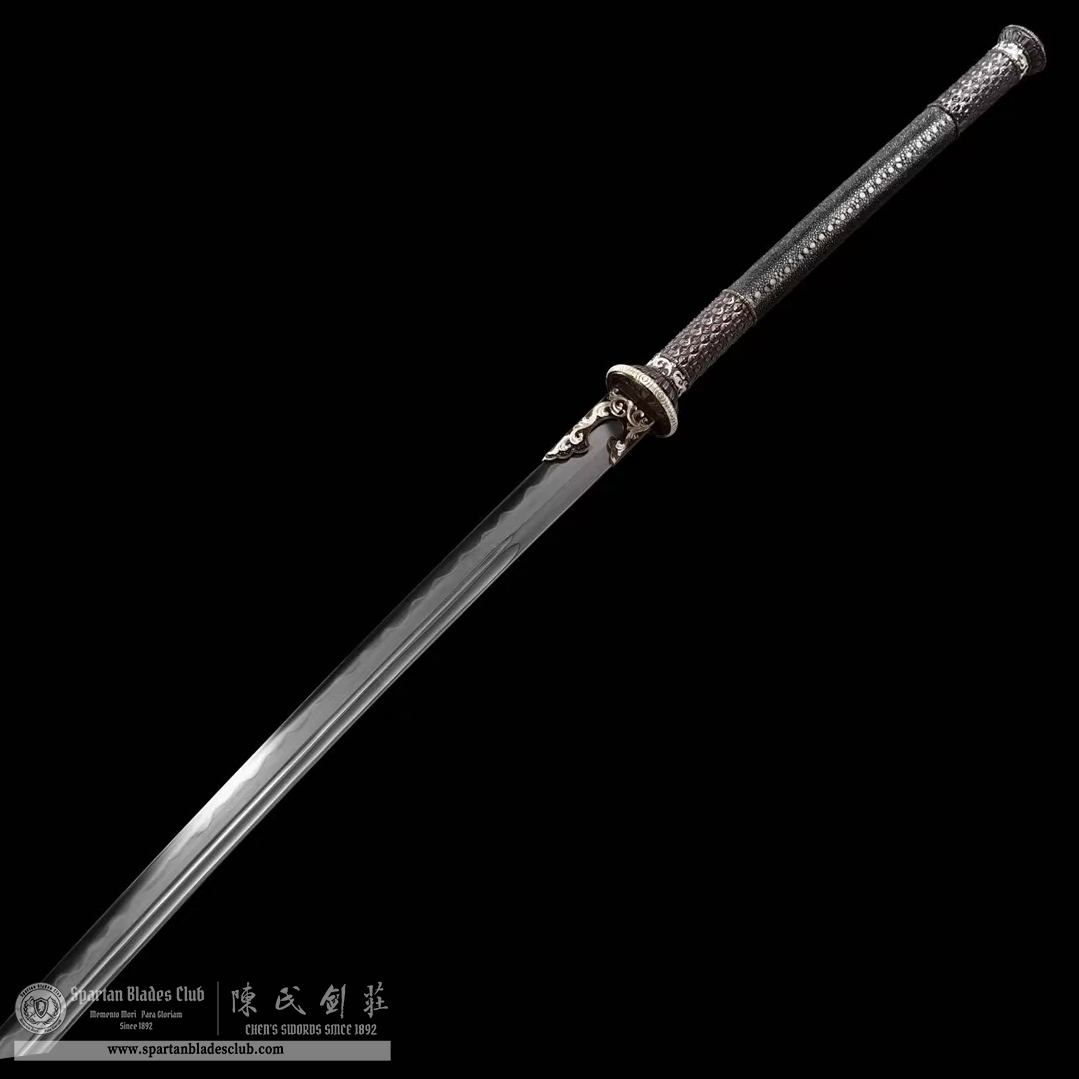 TL14 | Zhuying Miao Dao | Chinese sword (Miao Dao) | Wootz steel | Clay-tempered | Ray-skin | Battle-Ready | Full-tang | Spartan Blades Club | CHEN'S SWORDS 1892 - Spartan Blades Club - 陳氏劍莊1892