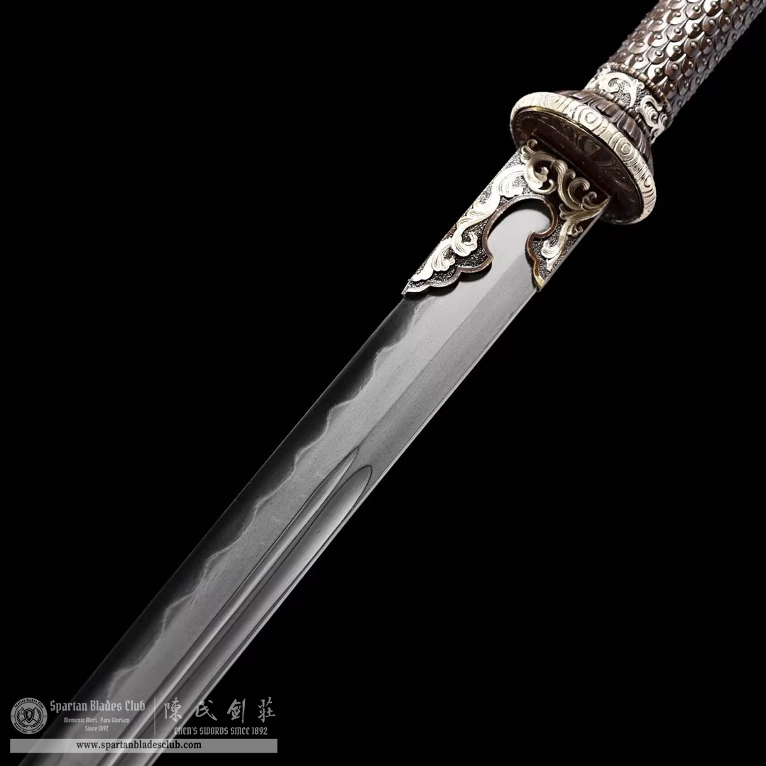 TL14 | Zhuying Miao Dao | Chinese sword (Miao Dao) | Wootz steel | Clay-tempered | Ray-skin | Battle-Ready | Full-tang | Spartan Blades Club | CHEN'S SWORDS 1892 - Spartan Blades Club - 陳氏劍莊1892