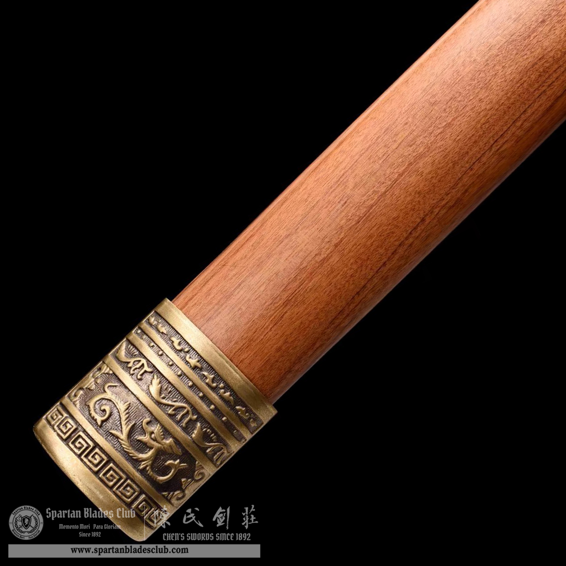 TL15 | Longwen Huangtong Jian | Chinese sword (JIAN) | Damascus steel | twist and stars pattern | Wamian Structured | Loong | Battle-Ready | Full-tang | Spartan Blades Club | CHEN'S SWORDS 1892 - Spartan Blades Club - 陳氏劍莊1892