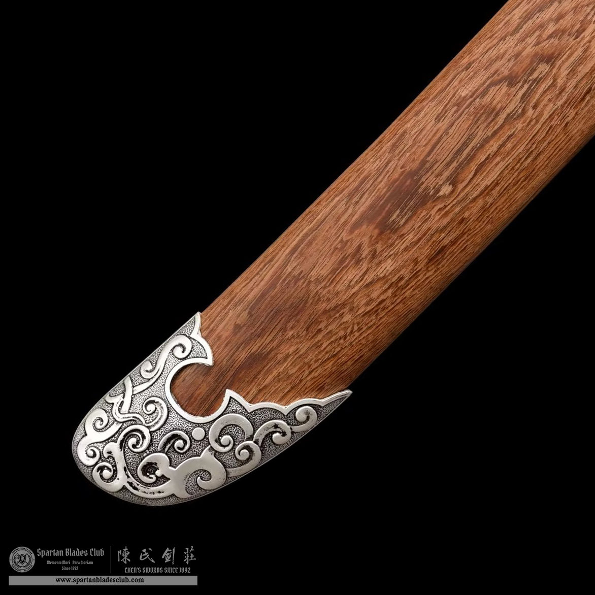 TL13 | Suyin Qing Dao | Chinese sword (Qing Dao) | Damascus steel | Brown | Rosewood | Battle-Ready | Full-tang | Spartan Blades Club | CHEN'S SWORDS 1892 - Spartan Blades Club - 陳氏劍莊1892