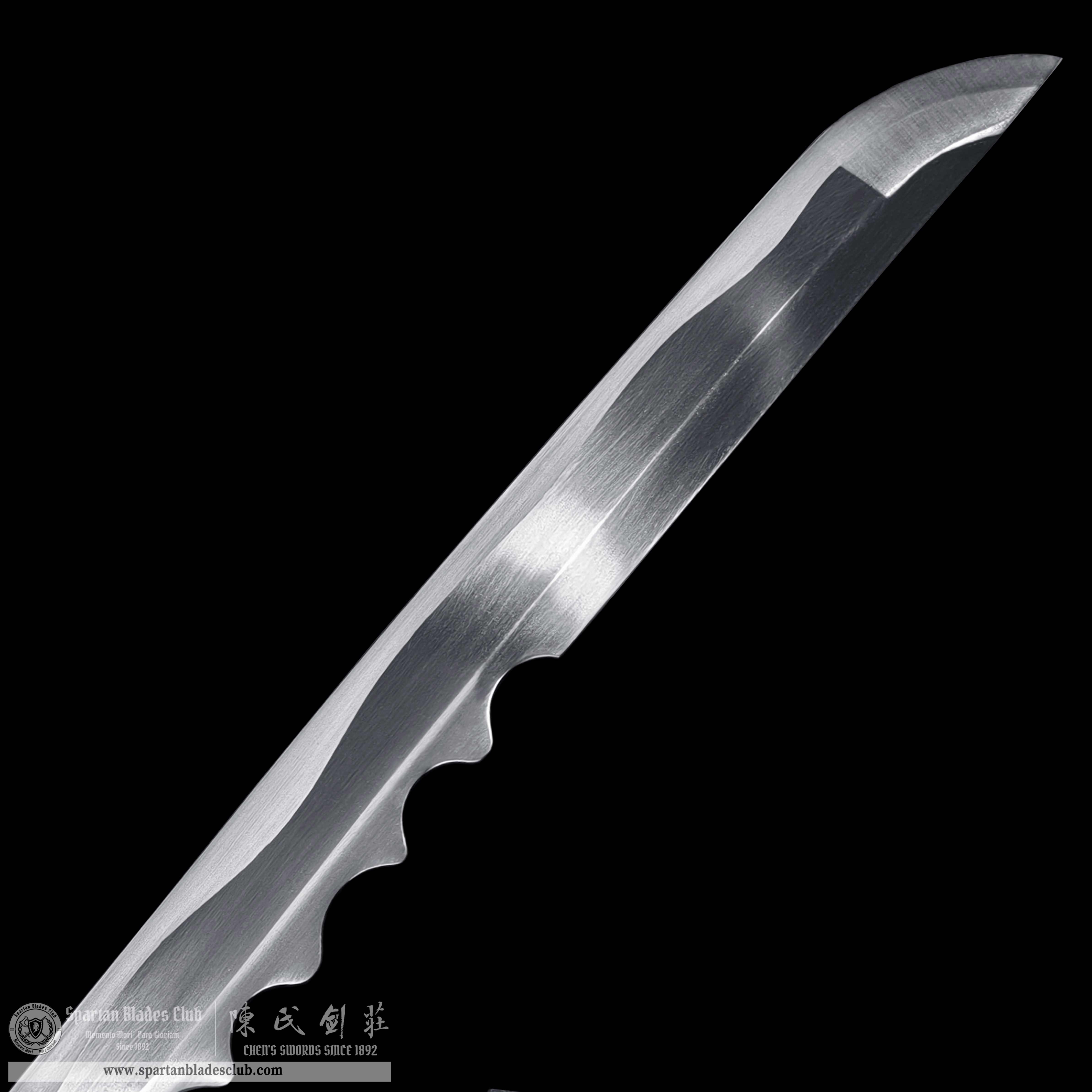 HY105|Blood Shadow|Assassin's Creed: Shadows|Katana|spring steel|Black&Red|Battle-Ready|Full-tang|Spartan Blades Club| CHEN'S SWORDS 1892 - Spartan Blades Club - 陳氏劍莊1892