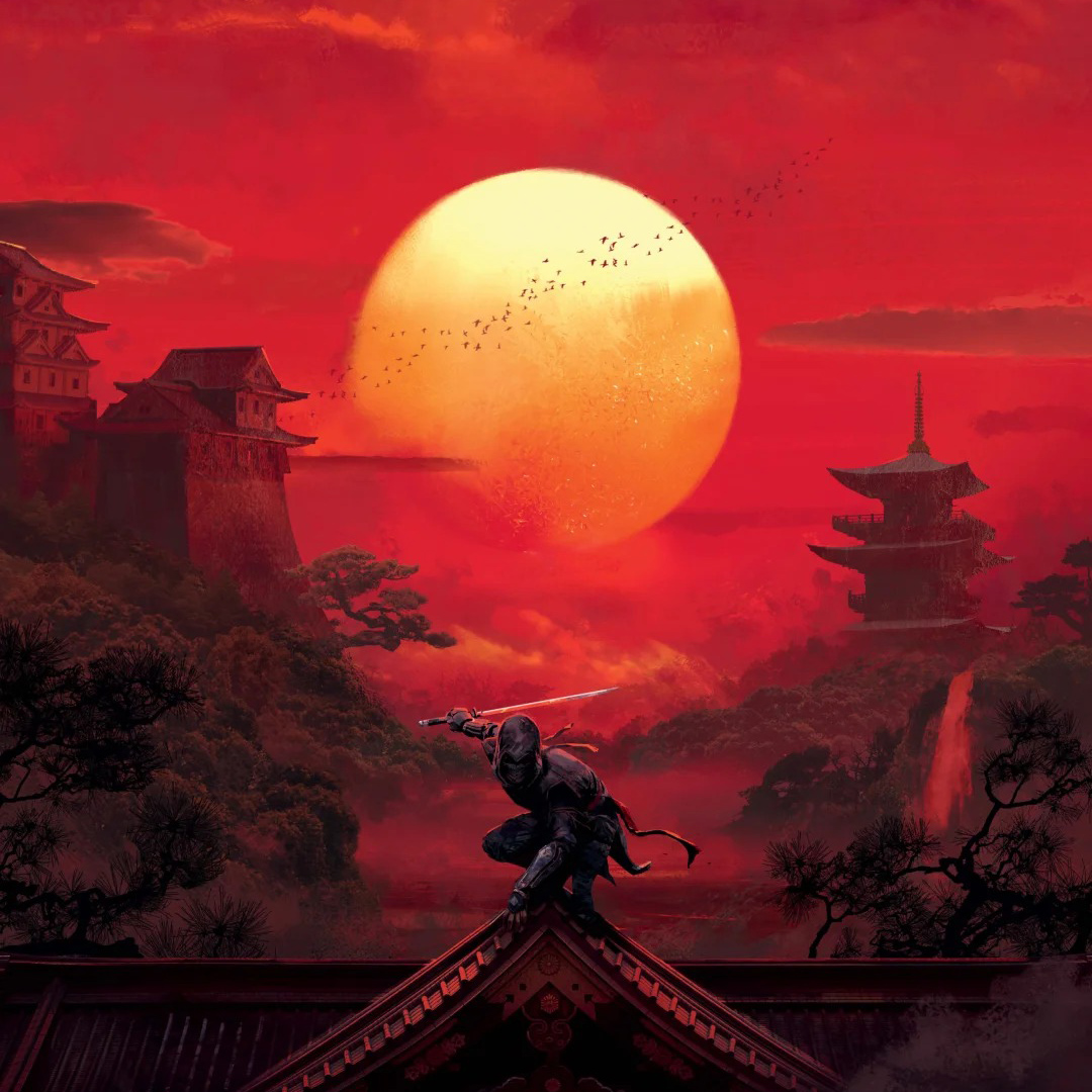 HY105|Blood Shadow|Assassin's Creed: Shadows|Katana|spring steel|Black&Red|Battle-Ready|Full-tang|Spartan Blades Club| CHEN'S SWORDS 1892 - Spartan Blades Club - 陳氏劍莊1892