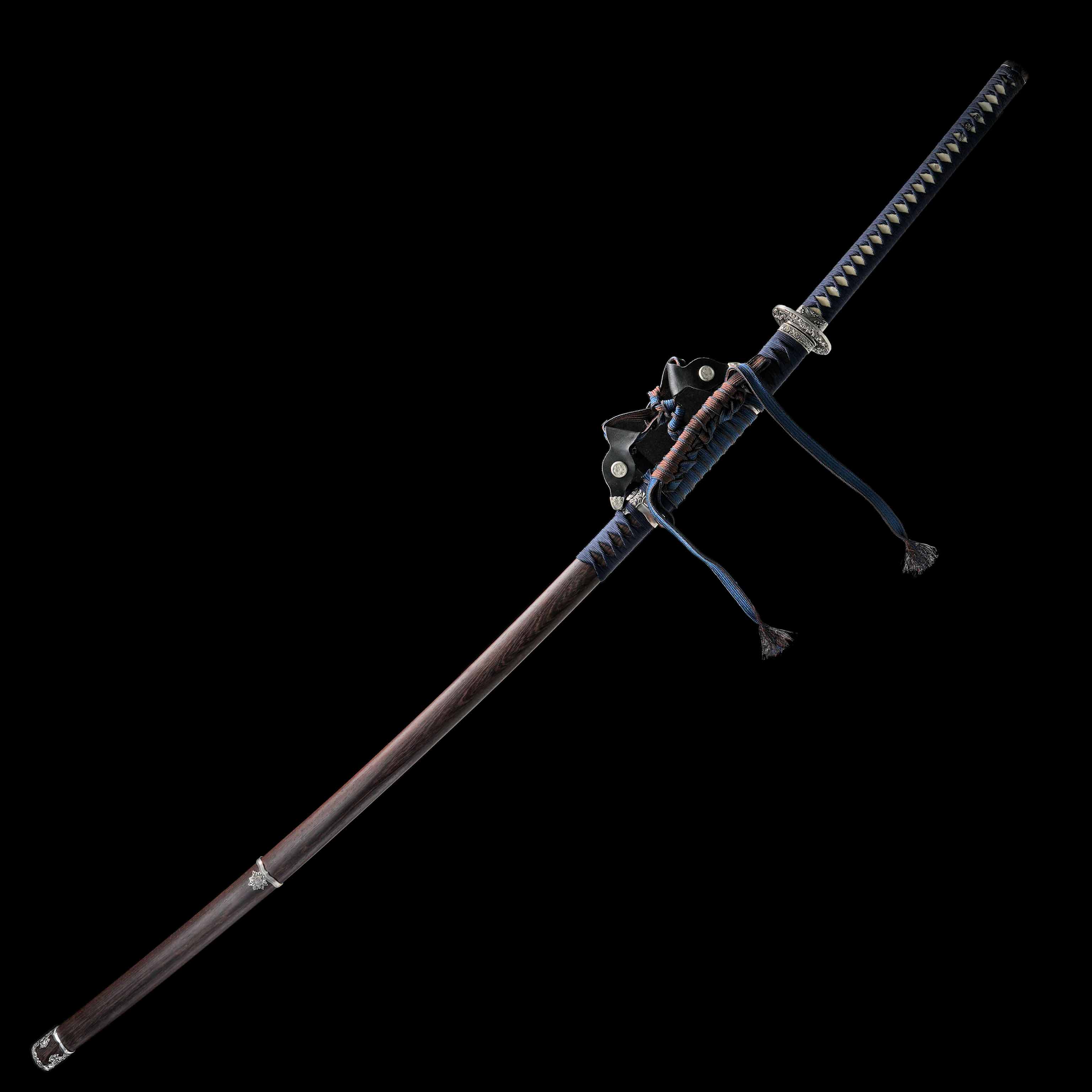 HY107 | Ginami Odachi | 65Mn(Spring steel) | Brown&Blue | Waves/Sea | Battle-Ready | Full-tang | Spartan Blades Club | CHEN'S SWORDS 1892 - Spartan Blades Club - 陳氏劍莊1892